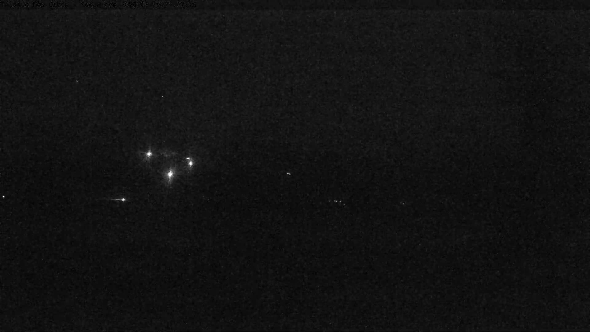 Grand Teton Mountains Peaks from Teton Valley Thistle Dew Cabin Live Cam - Tetonia, Teton, Idaho, USA
