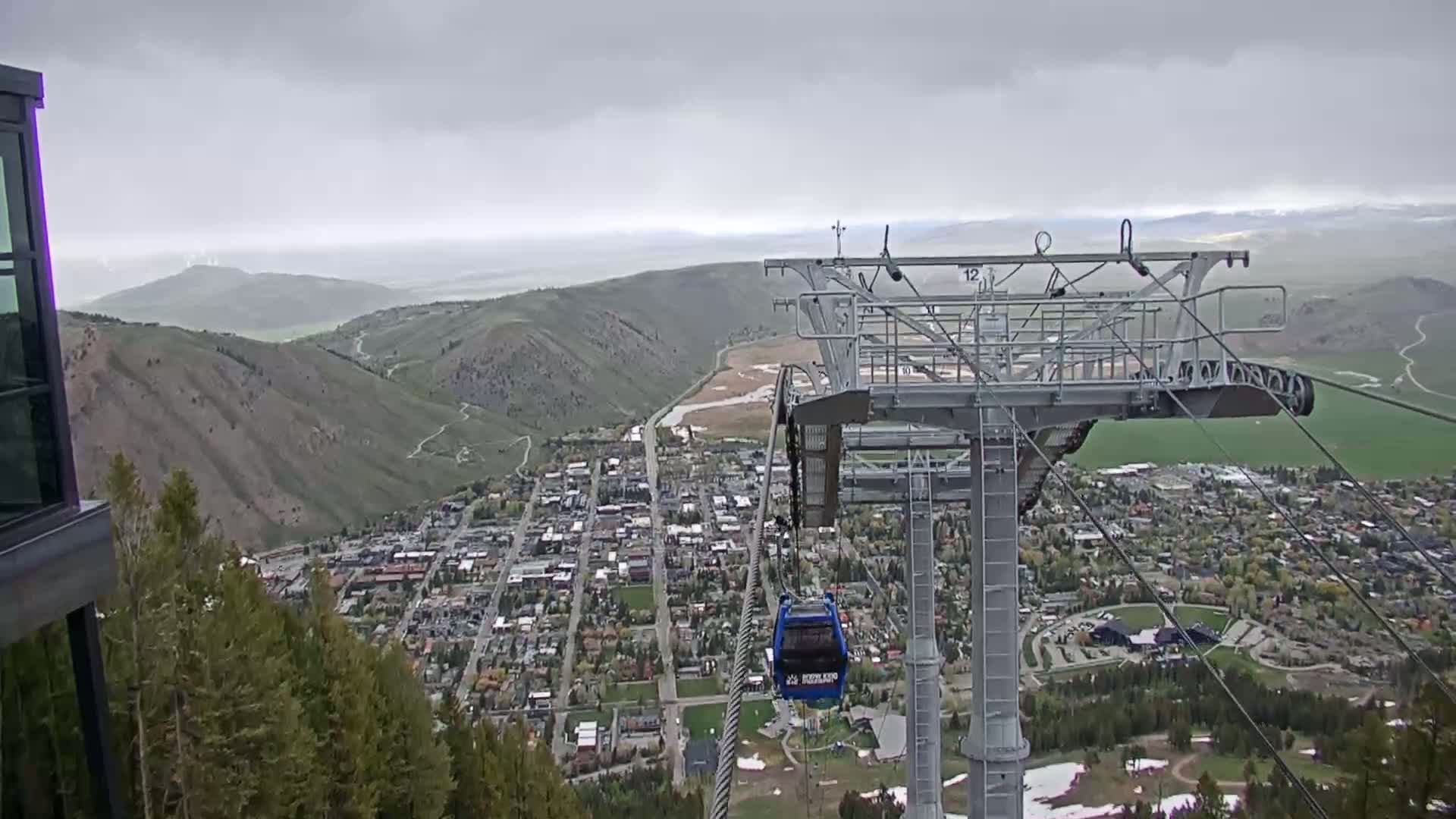 Jackson City Skyline from Snow King  Mountain Live Cam - Jackson, Teton, Wyoming, USA
