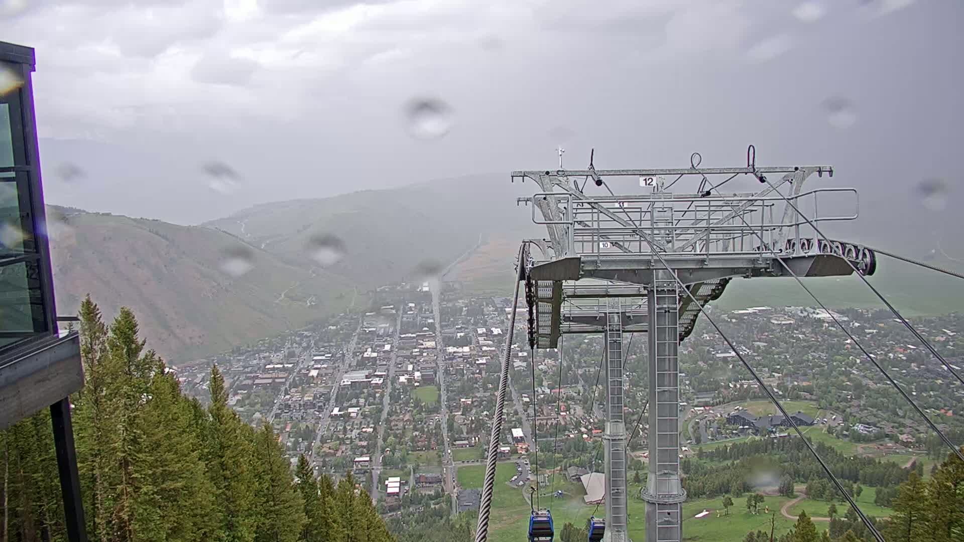 Jackson City Skyline from Snow King  Mountain Live Cam - Jackson, Teton, Wyoming, USA