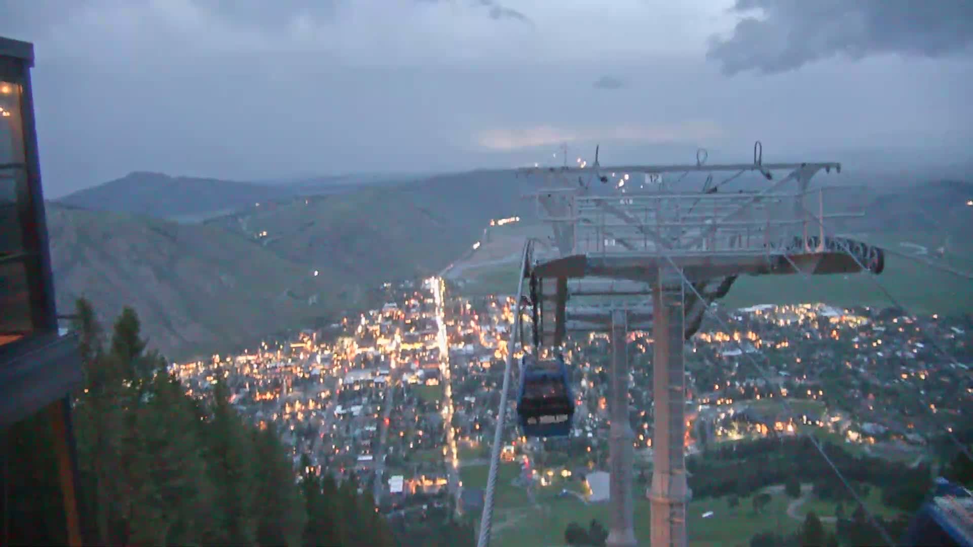 Jackson City Skyline from Snow King  Mountain Live Cam - Jackson, Teton, Wyoming, USA