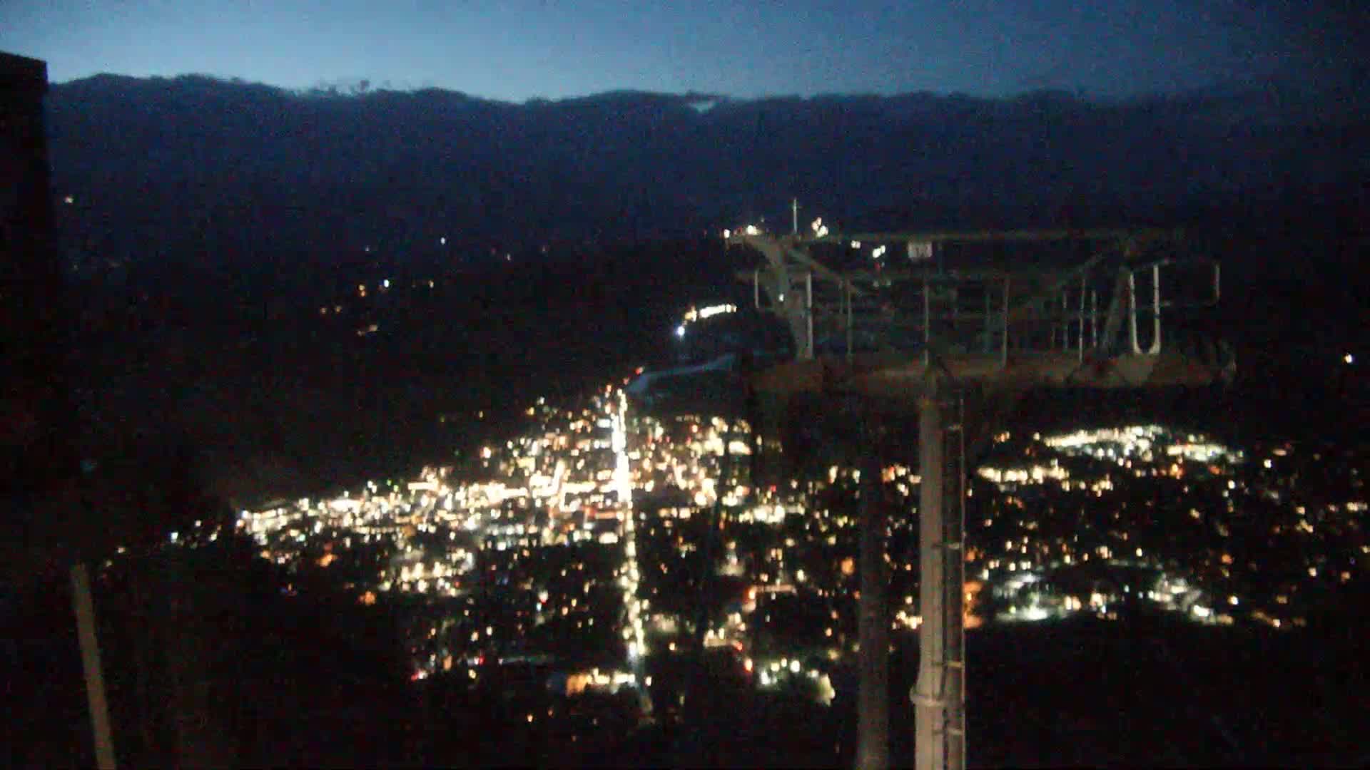 Jackson City Skyline from Snow King  Mountain Live Cam - Jackson, Teton, Wyoming, USA