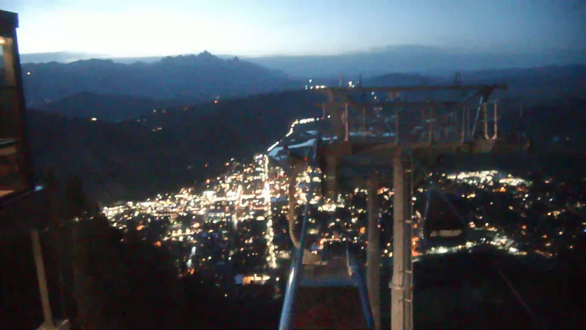 Jackson City Skyline from Snow King  Mountain Live Cam - Jackson, Teton, Wyoming, USA