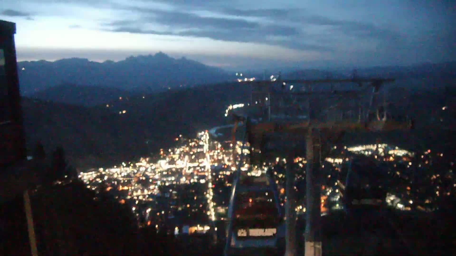Jackson City Skyline from Snow King  Mountain Live Cam - Jackson, Teton, Wyoming, USA