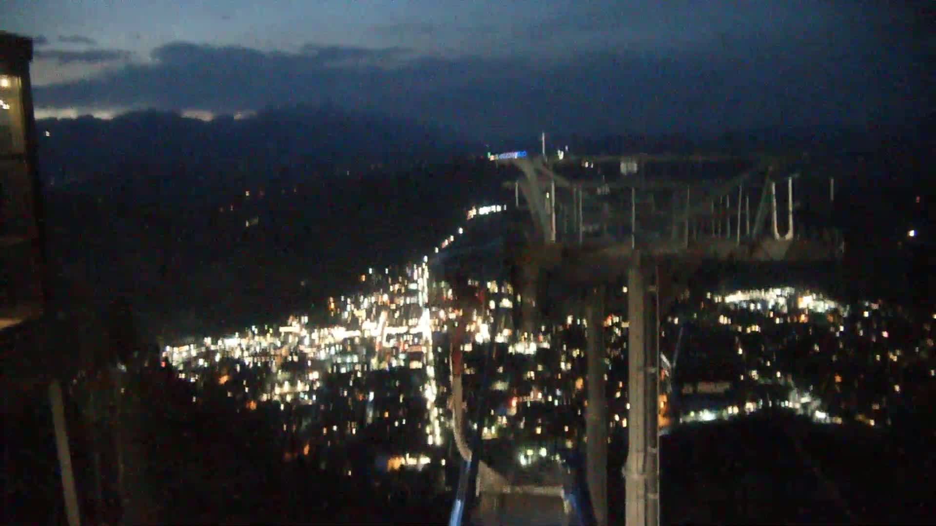 Jackson City Skyline from Snow King  Mountain Live Cam - Jackson, Teton, Wyoming, USA