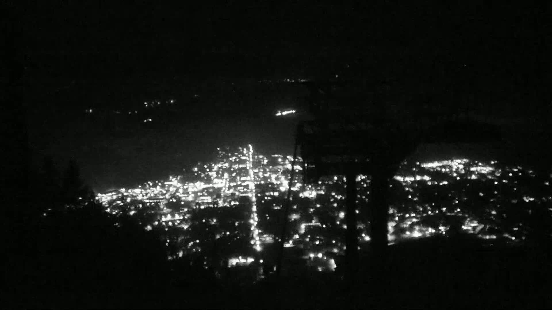 Jackson City Skyline from Snow King  Mountain Live Cam - Jackson, Teton, Wyoming, USA