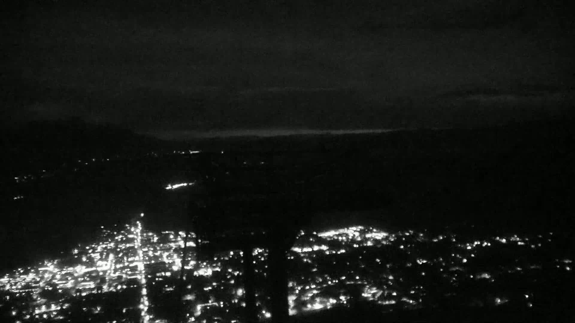 Jackson City Skyline from Snow King  Mountain Live Cam - Jackson, Teton, Wyoming, USA