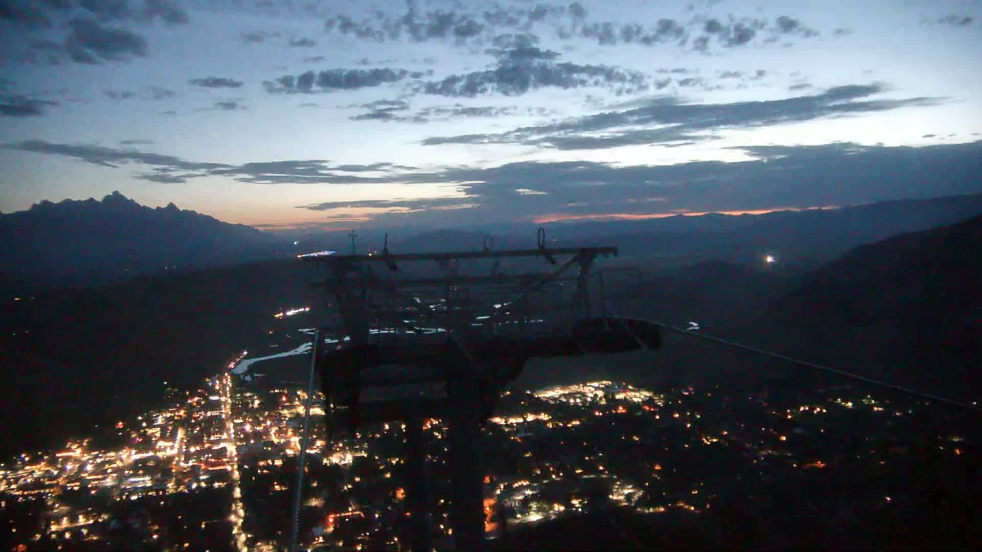 Jackson City Skyline from Snow King  Mountain Live Cam - Jackson, Teton, Wyoming, USA