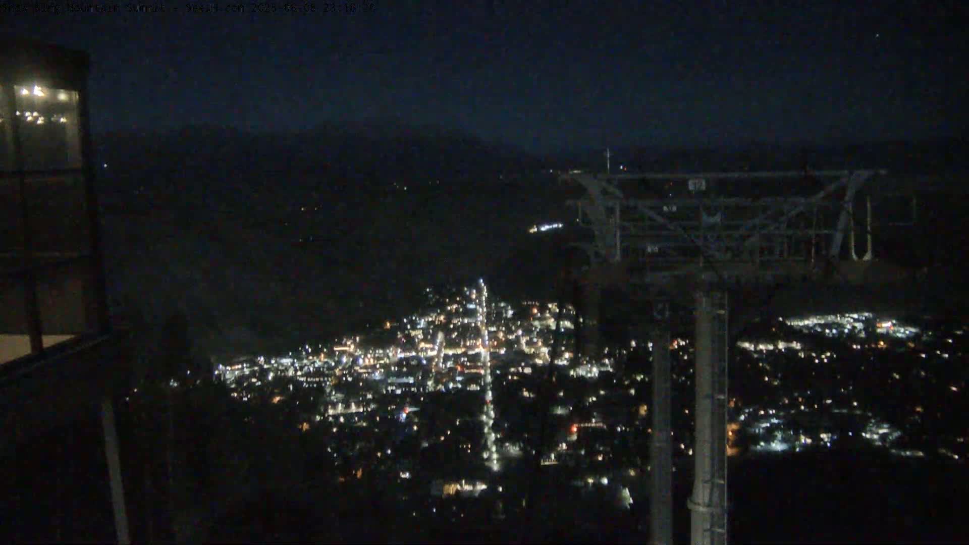 Jackson City Skyline from Snow King  Mountain Live Cam - Jackson, Teton, Wyoming, USA