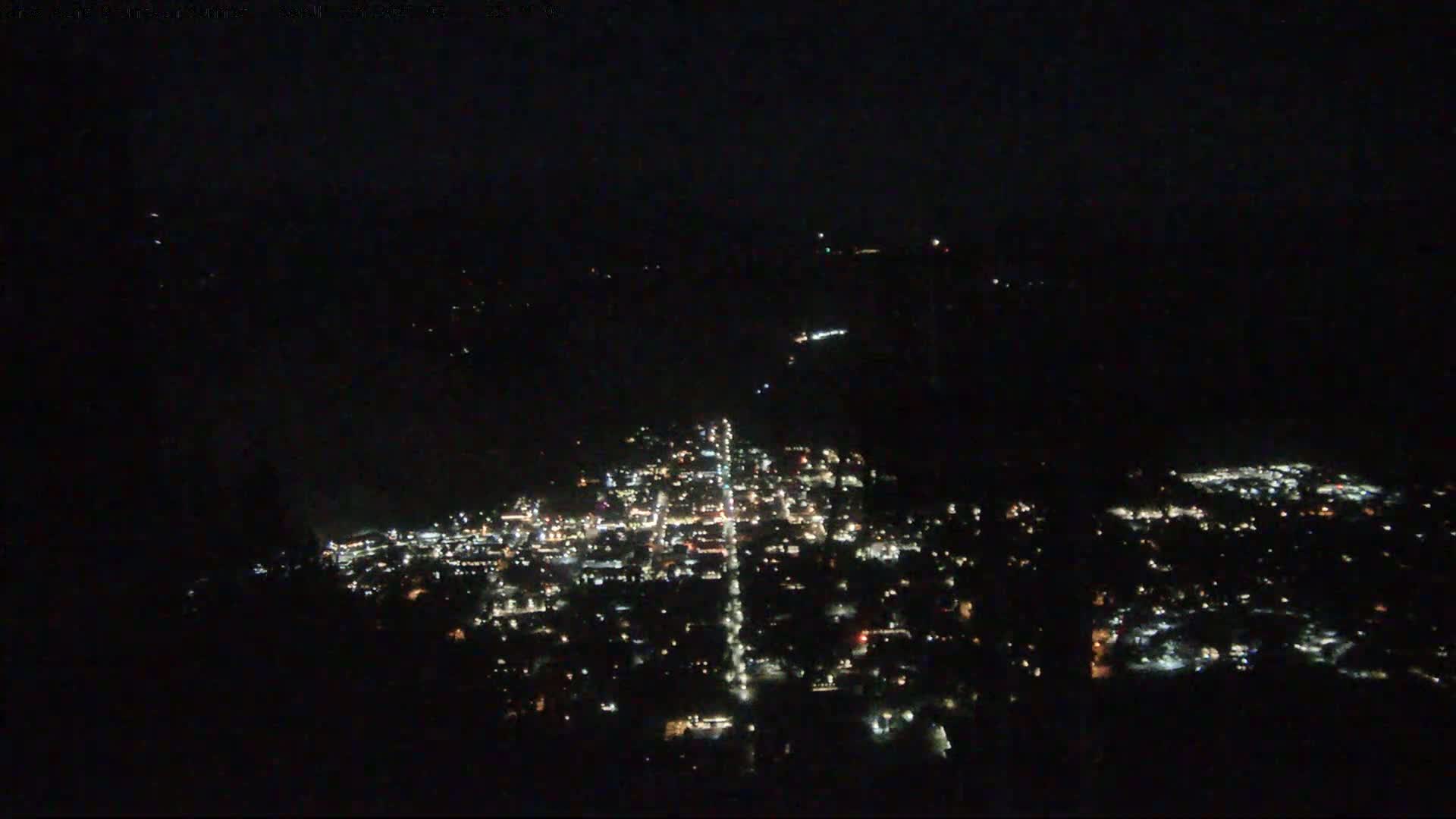 Jackson City Skyline from Snow King  Mountain Live Cam - Jackson, Teton, Wyoming, USA