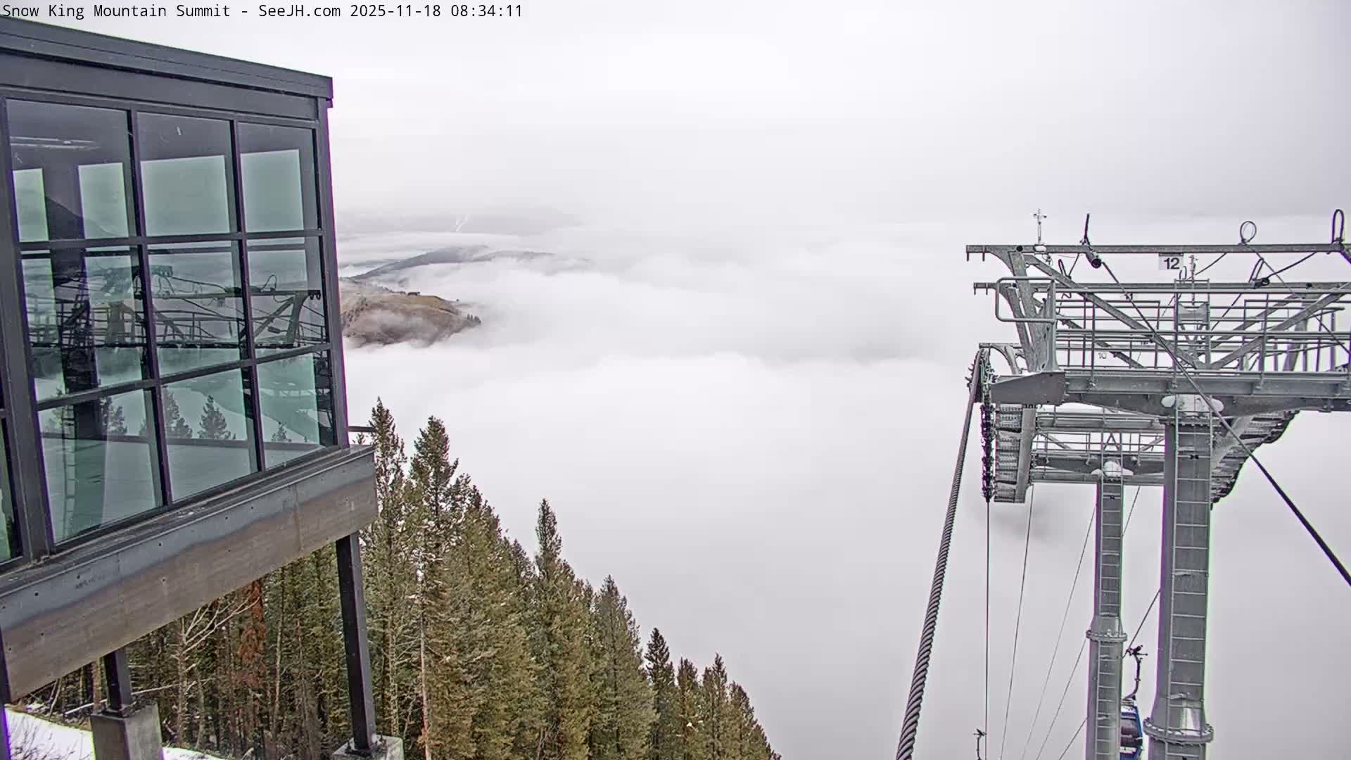 Jackson City Skyline from Snow King  Mountain Live Cam - Jackson, Teton, Wyoming, USA