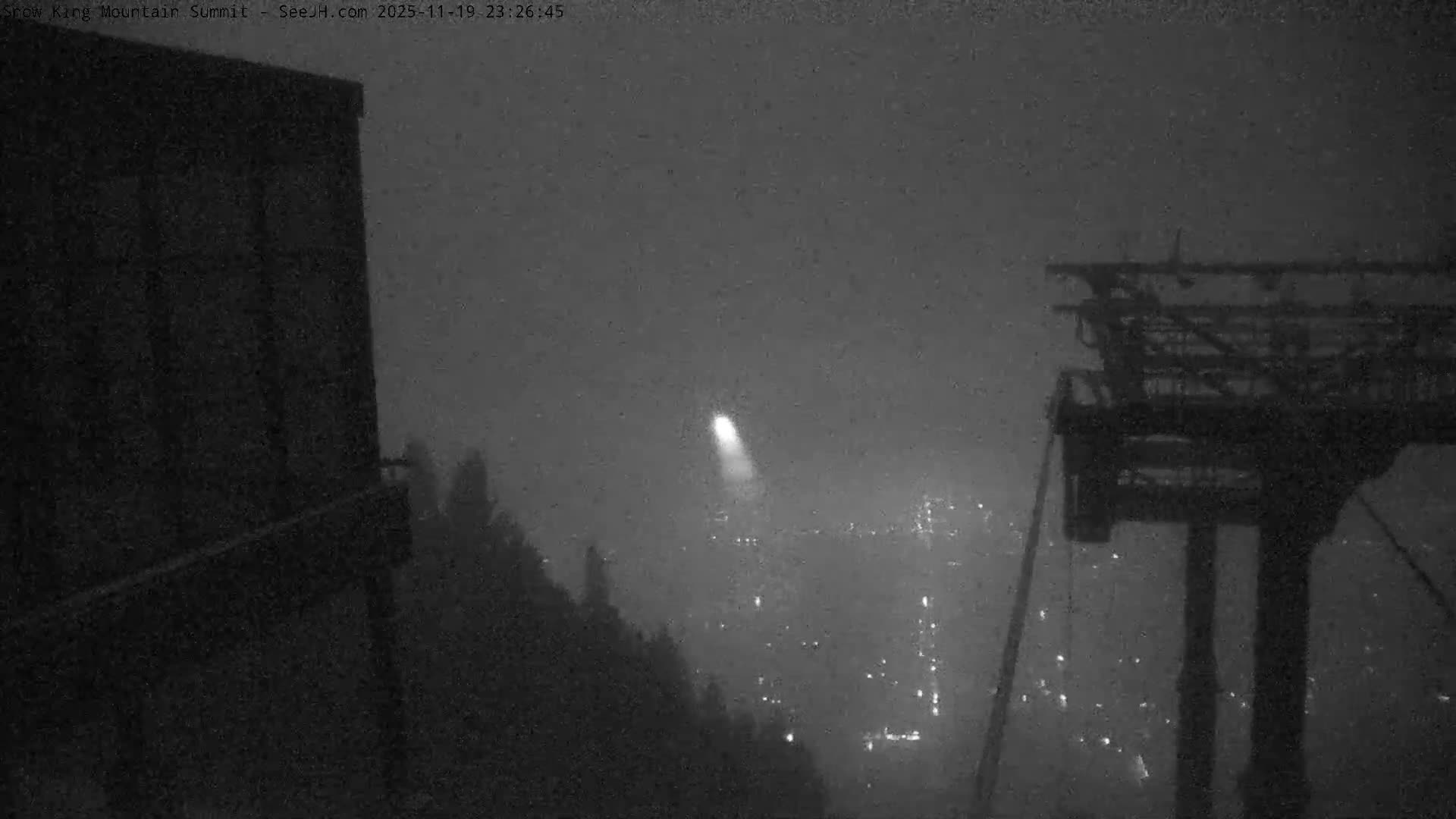 Jackson City Skyline from Snow King  Mountain Live Cam - Jackson, Teton, Wyoming, USA