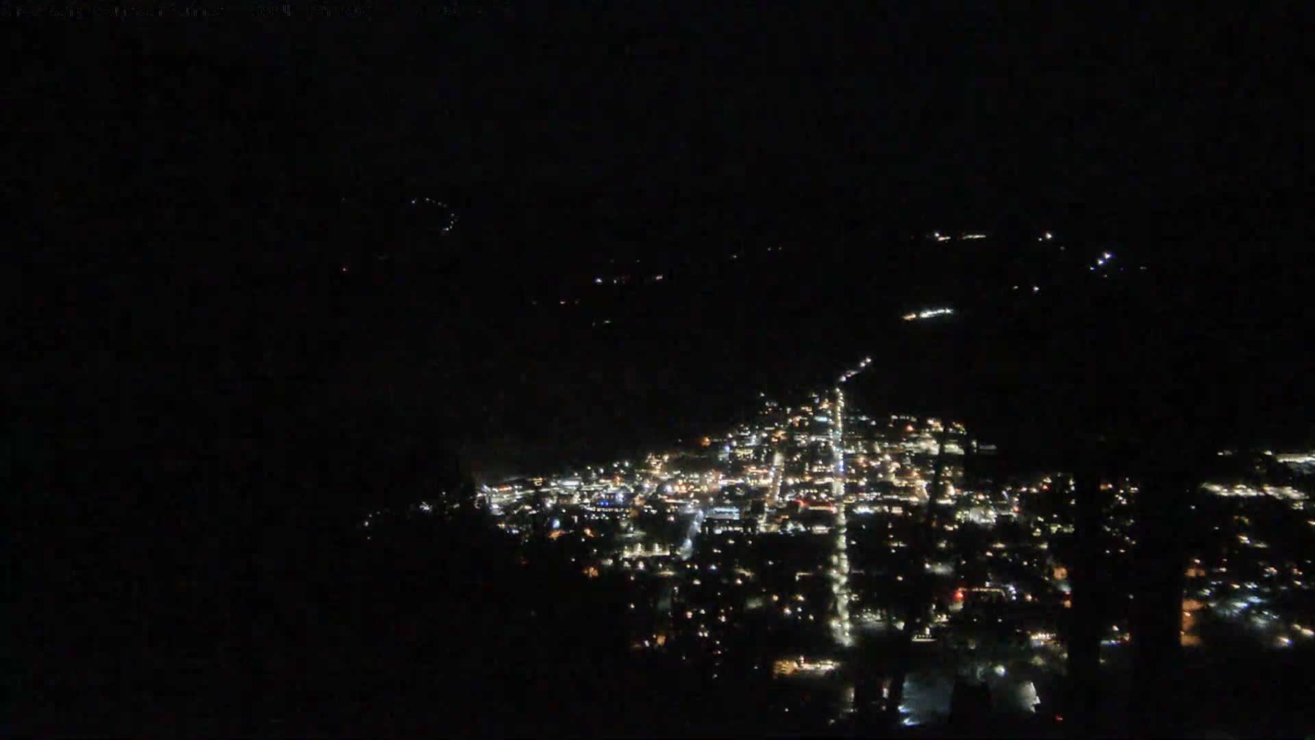 Jackson City Skyline from Snow King  Mountain Live Cam - Jackson, Teton, Wyoming, USA