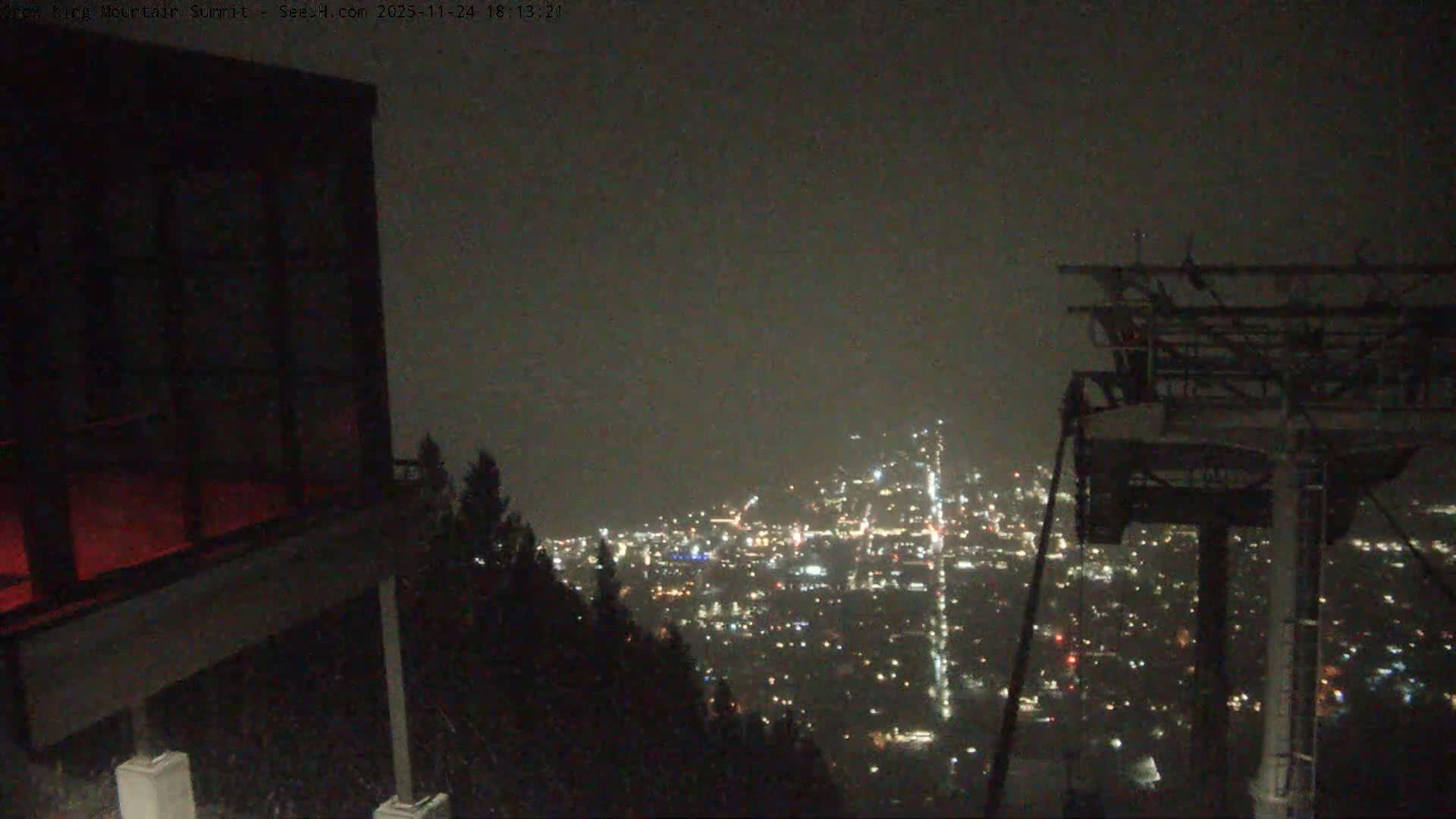 Jackson City Skyline from Snow King  Mountain Live Cam - Jackson, Teton, Wyoming, USA