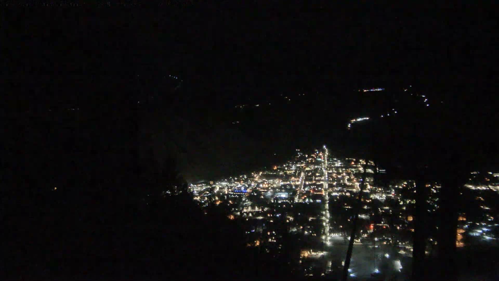 Jackson City Skyline from Snow King  Mountain Live Cam - Jackson, Teton, Wyoming, USA
