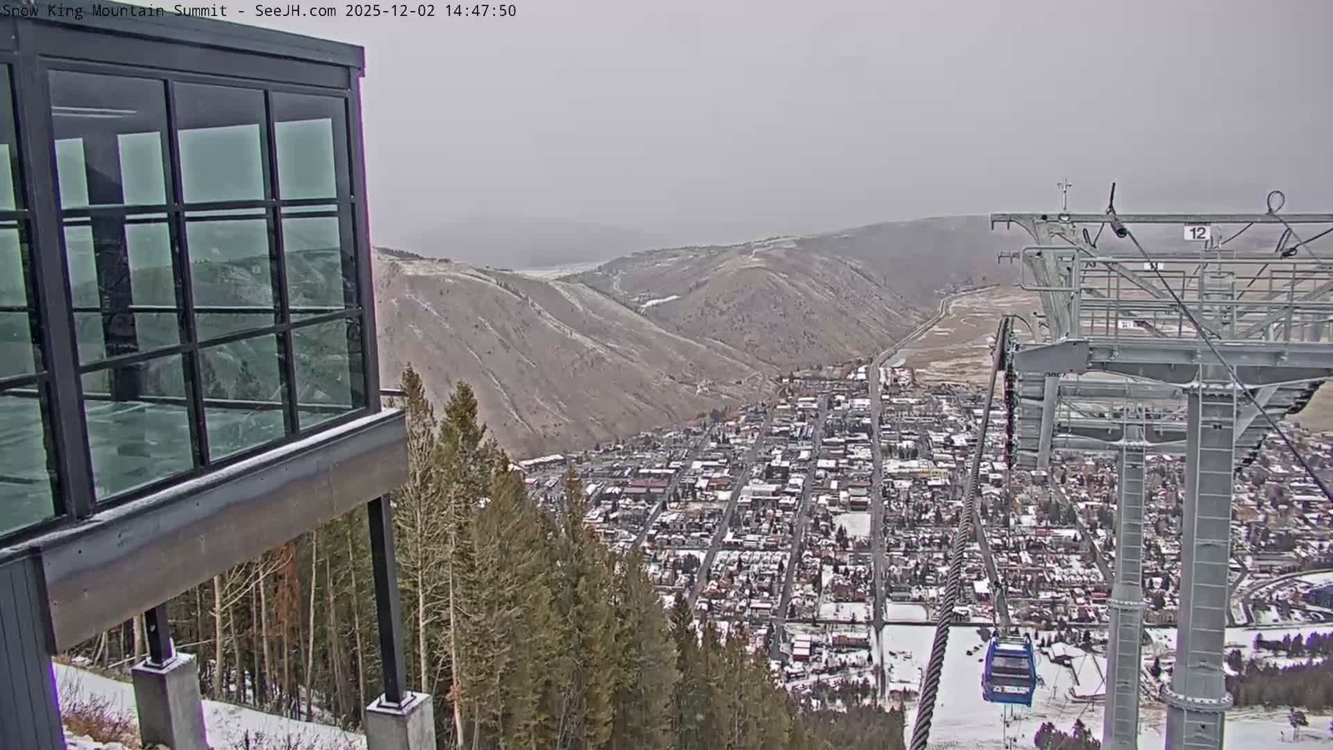 Jackson City Skyline from Snow King  Mountain Live Cam - Jackson, Teton, Wyoming, USA