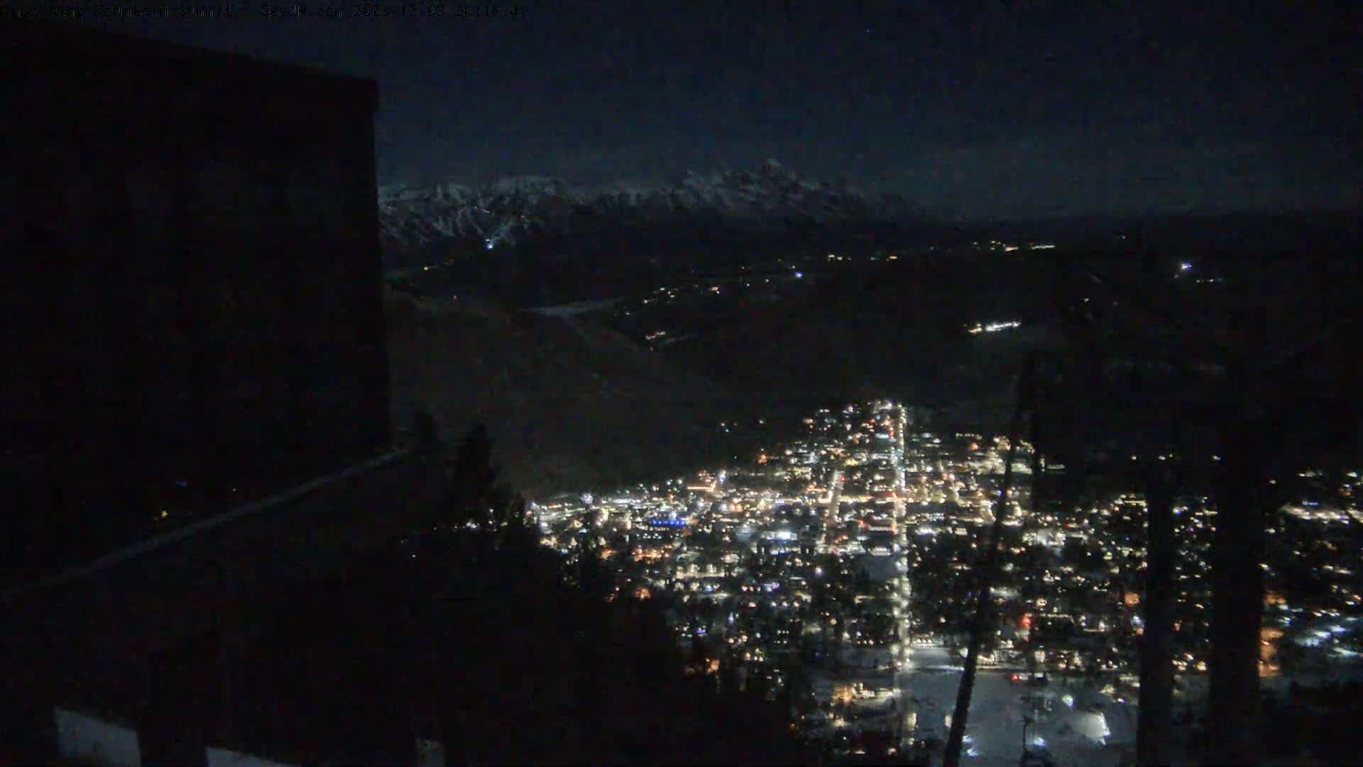 Jackson City Skyline from Snow King  Mountain Live Cam - Jackson, Teton, Wyoming, USA