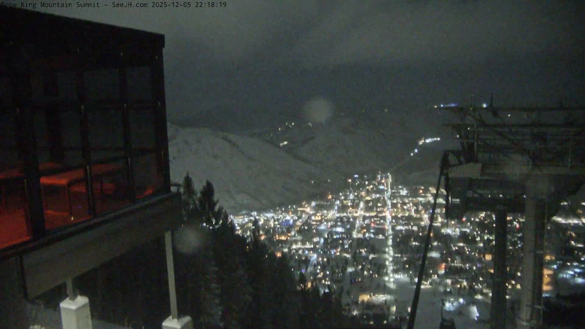 Jackson City Skyline from Snow King  Mountain Live Cam - Jackson, Teton, Wyoming, USA