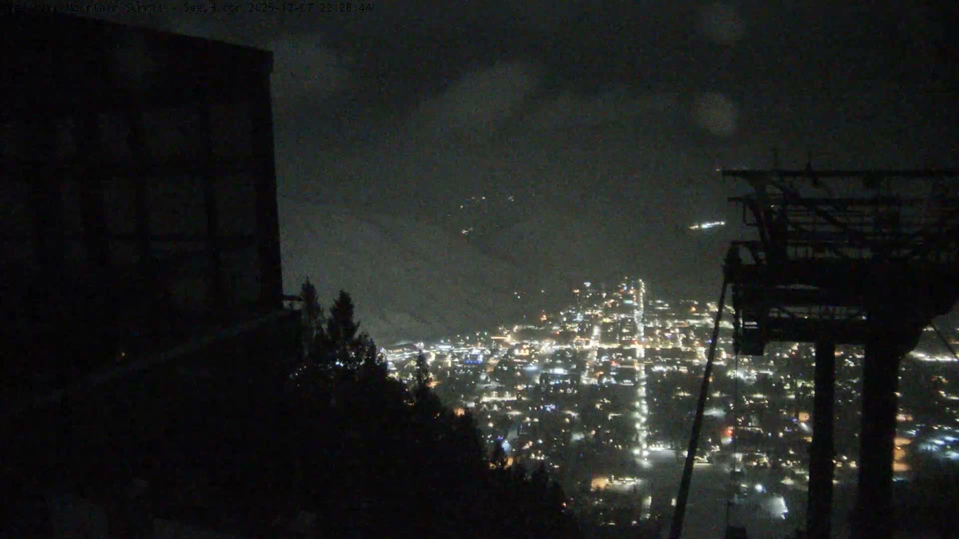 Jackson City Skyline from Snow King  Mountain Live Cam - Jackson, Teton, Wyoming, USA