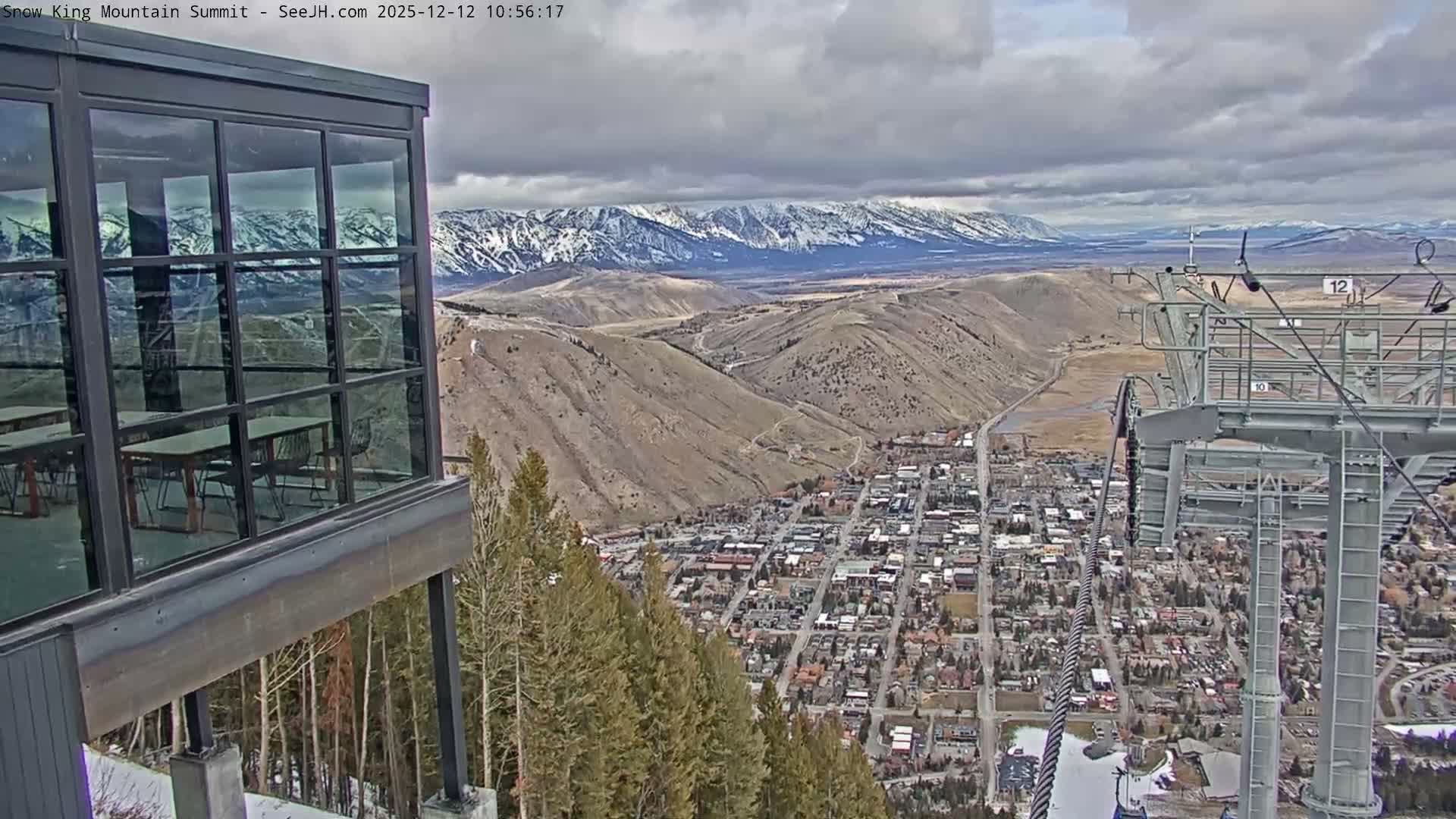 Jackson City Skyline from Snow King  Mountain Live Cam - Jackson, Teton, Wyoming, USA