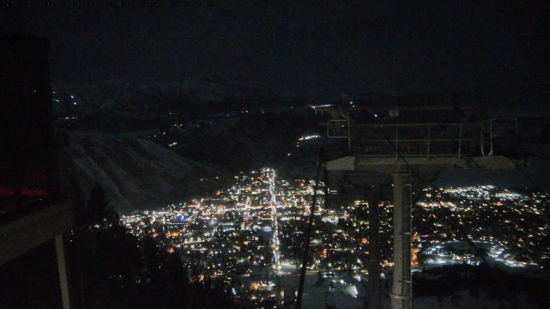 Jackson City Skyline from Snow King  Mountain Live Cam - Jackson, Teton, Wyoming, USA