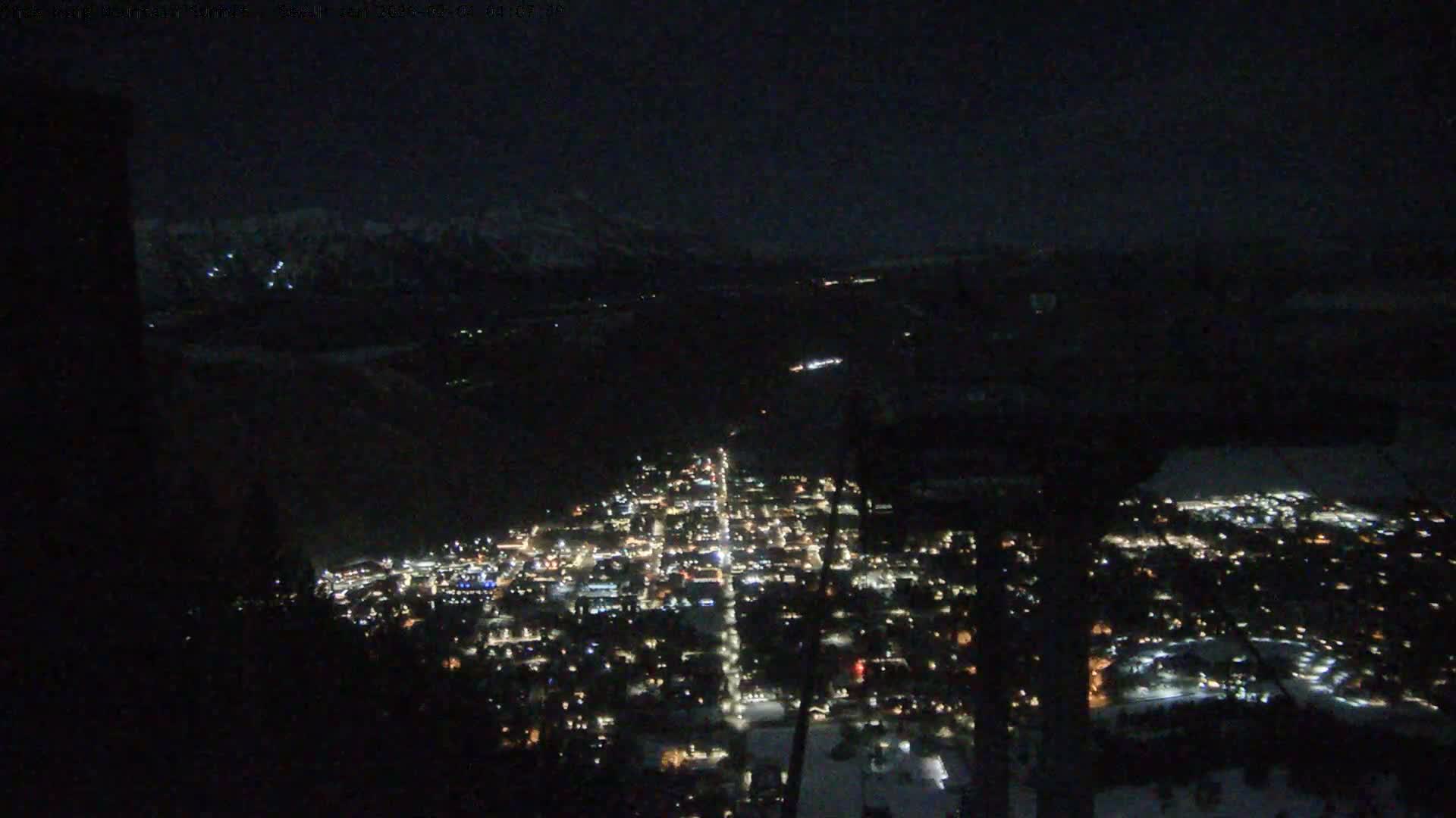 Jackson City Skyline from Snow King  Mountain Live Cam - Jackson, Teton, Wyoming, USA