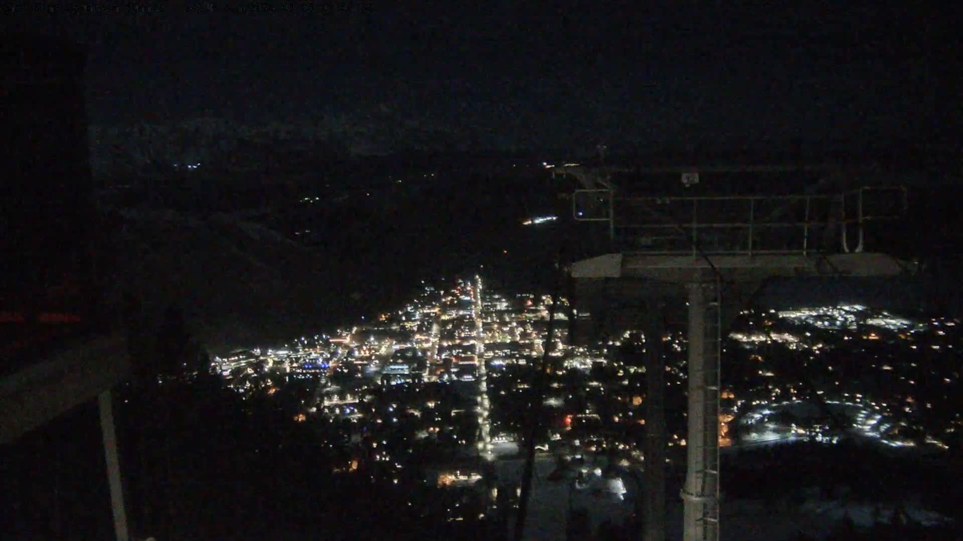Jackson City Skyline from Snow King  Mountain Live Cam - Jackson, Teton, Wyoming, USA