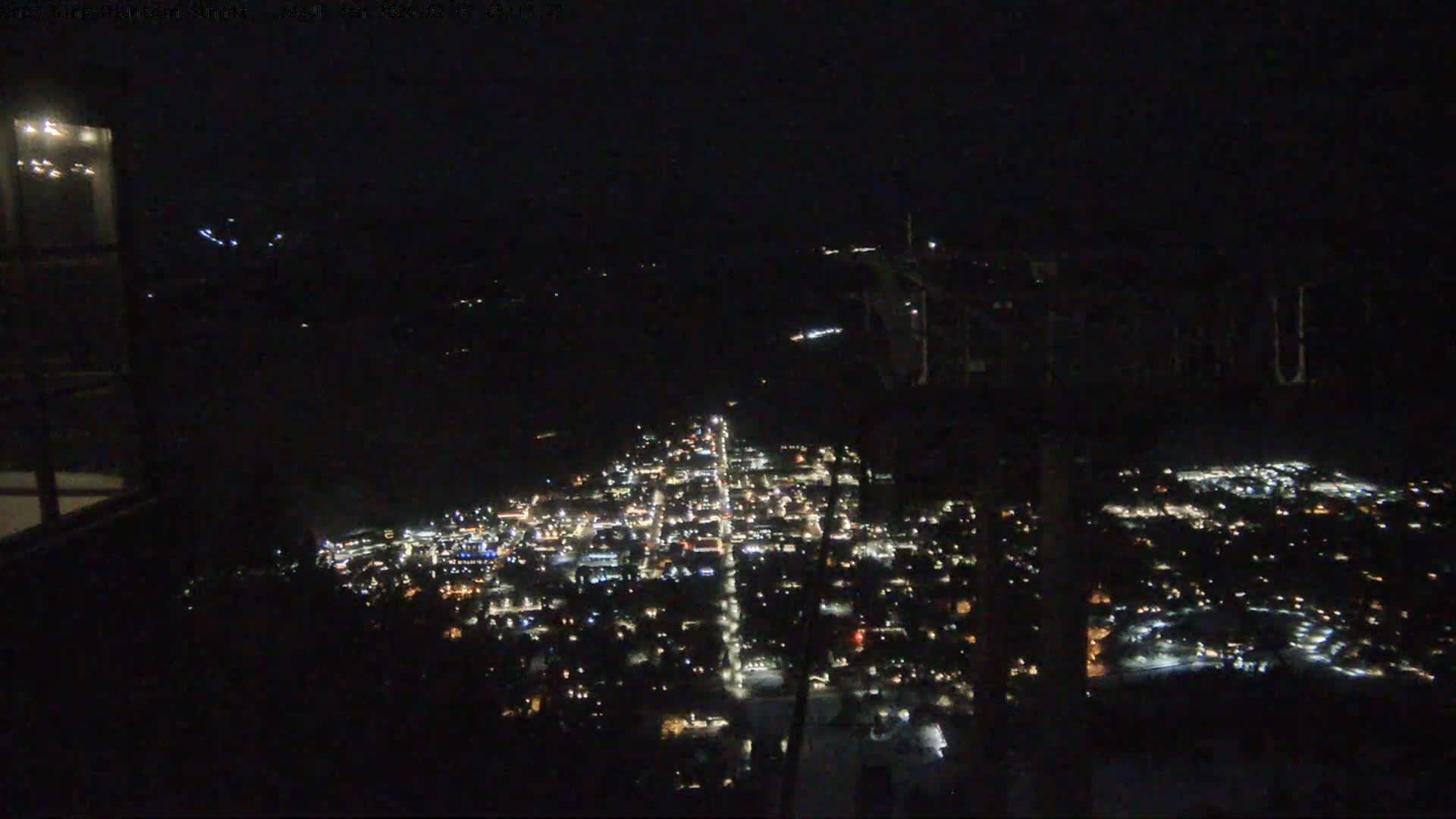 Jackson City Skyline from Snow King  Mountain Live Cam - Jackson, Teton, Wyoming, USA