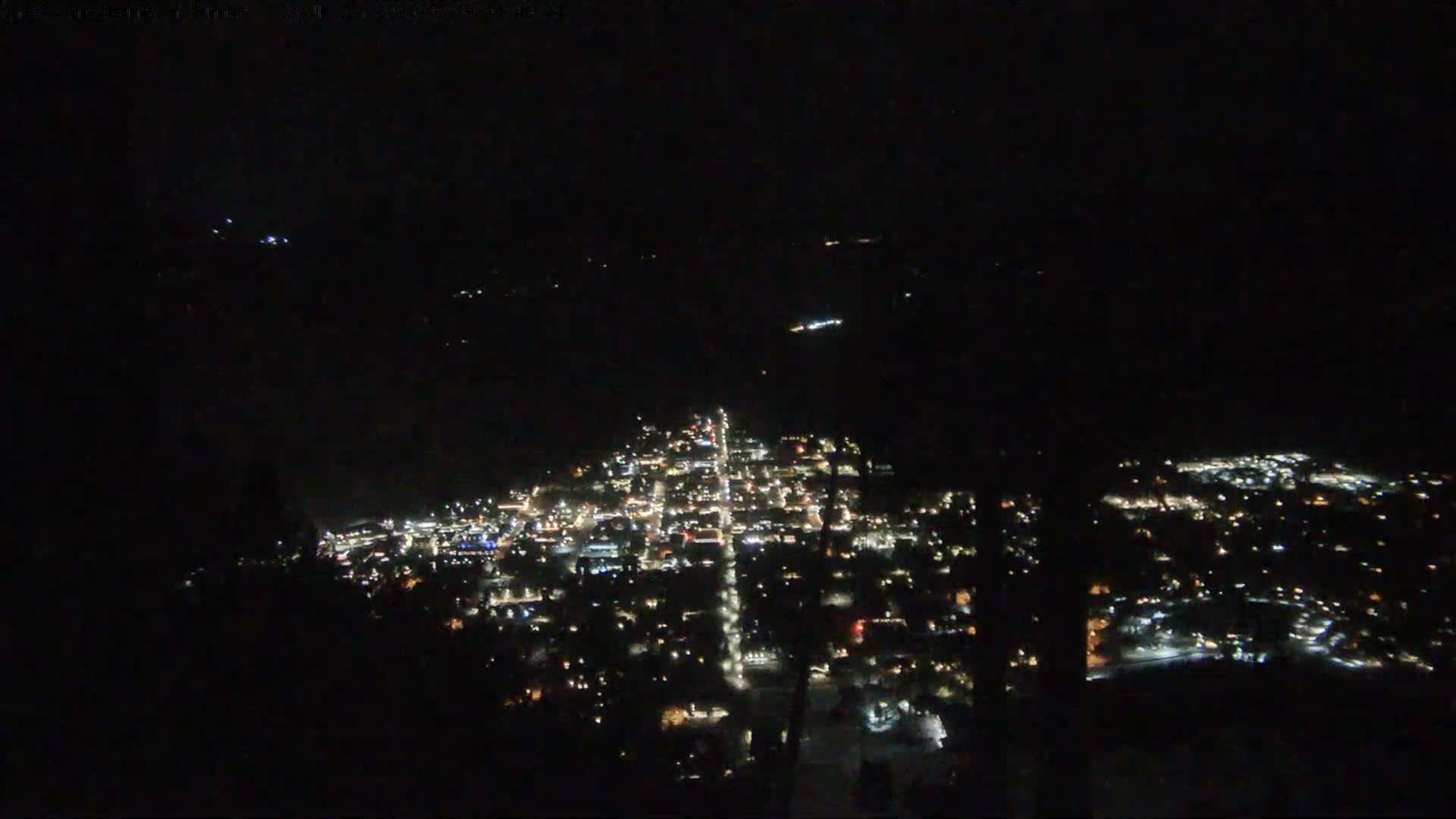 Jackson City Skyline from Snow King  Mountain Live Cam - Jackson, Teton, Wyoming, USA