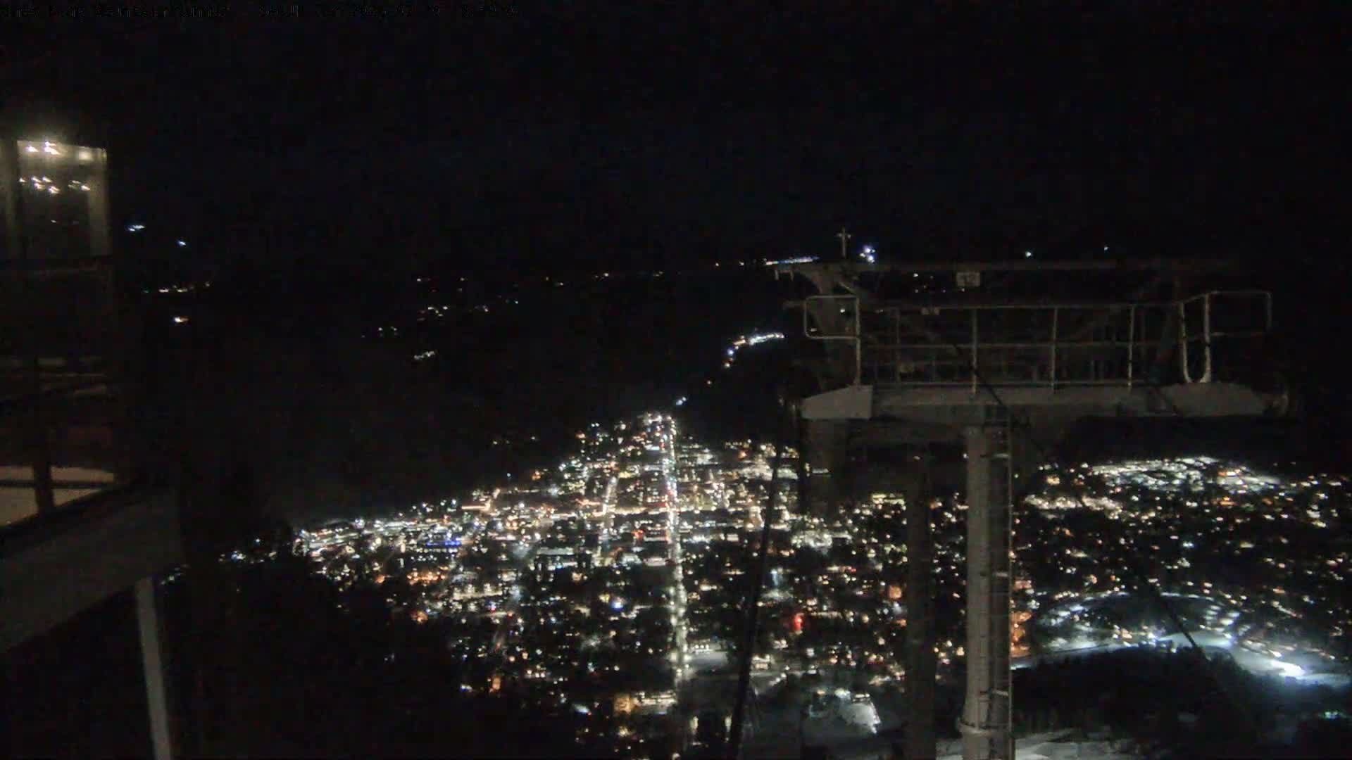 Jackson City Skyline from Snow King  Mountain Live Cam - Jackson, Teton, Wyoming, USA