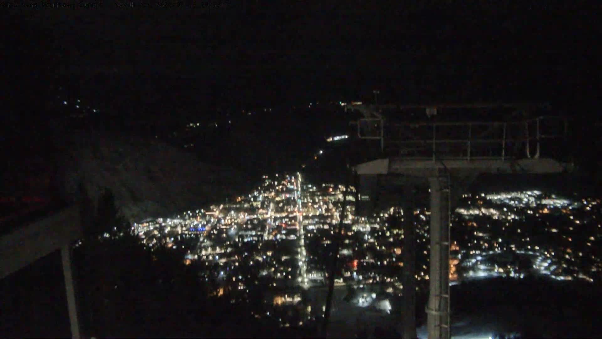 Jackson City Skyline from Snow King  Mountain Live Cam - Jackson, Teton, Wyoming, USA