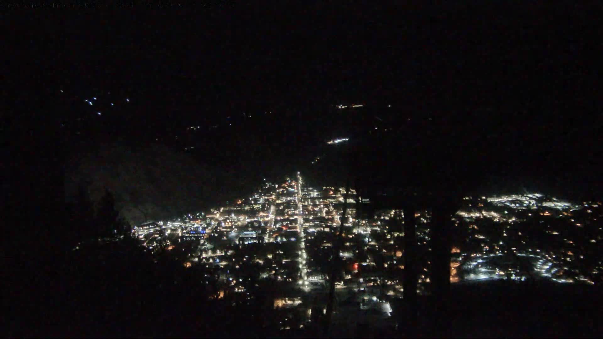Jackson City Skyline from Snow King  Mountain Live Cam - Jackson, Teton, Wyoming, USA