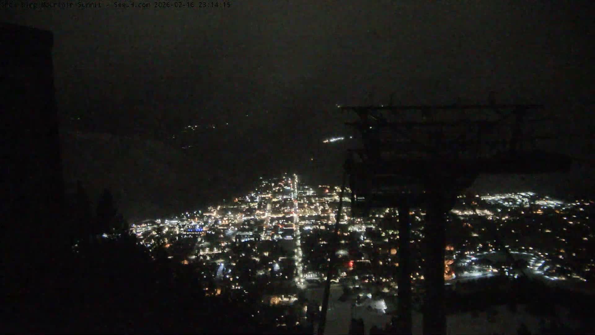 Jackson City Skyline from Snow King  Mountain Live Cam - Jackson, Teton, Wyoming, USA