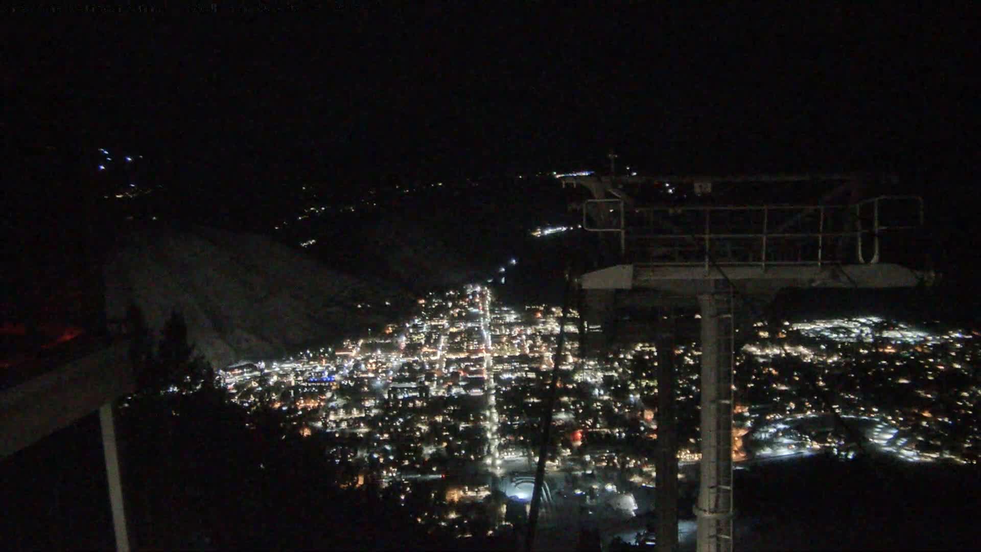 Jackson City Skyline from Snow King  Mountain Live Cam - Jackson, Teton, Wyoming, USA