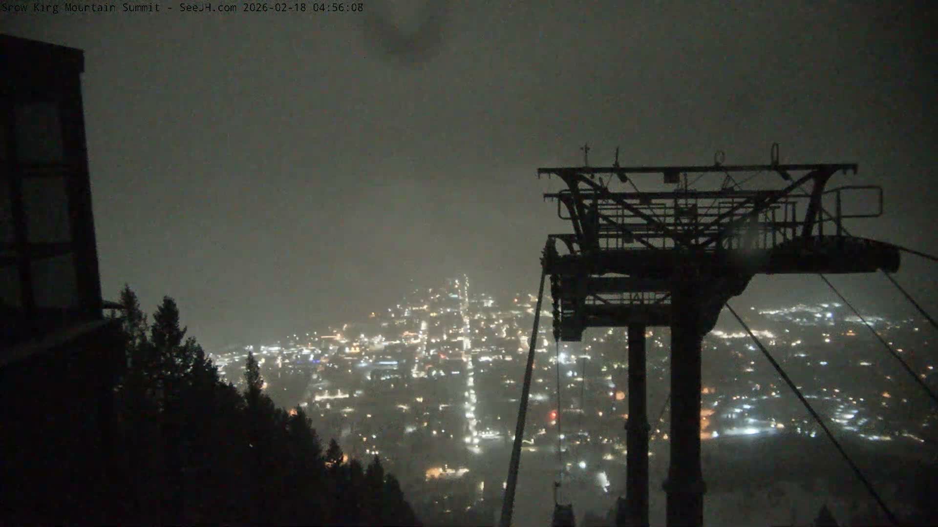 Jackson City Skyline from Snow King  Mountain Live Cam - Jackson, Teton, Wyoming, USA