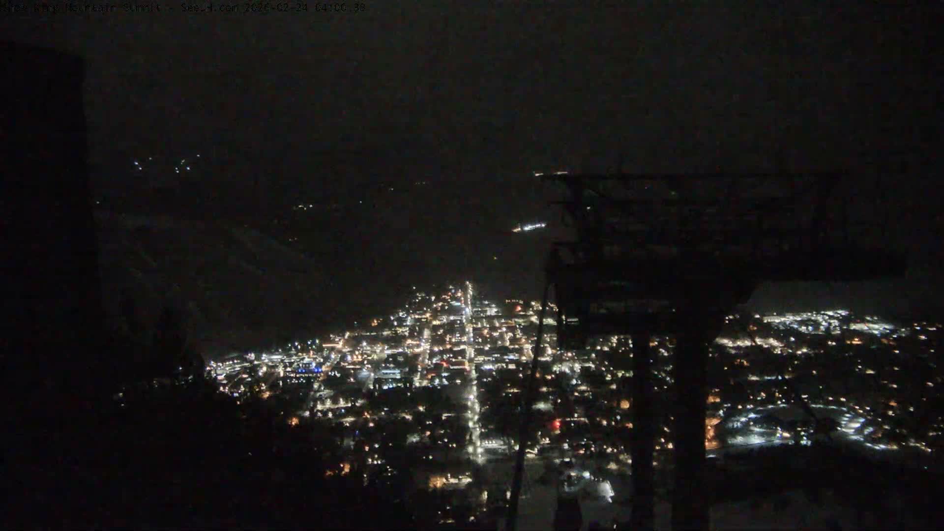 Jackson City Skyline from Snow King  Mountain Live Cam - Jackson, Teton, Wyoming, USA
