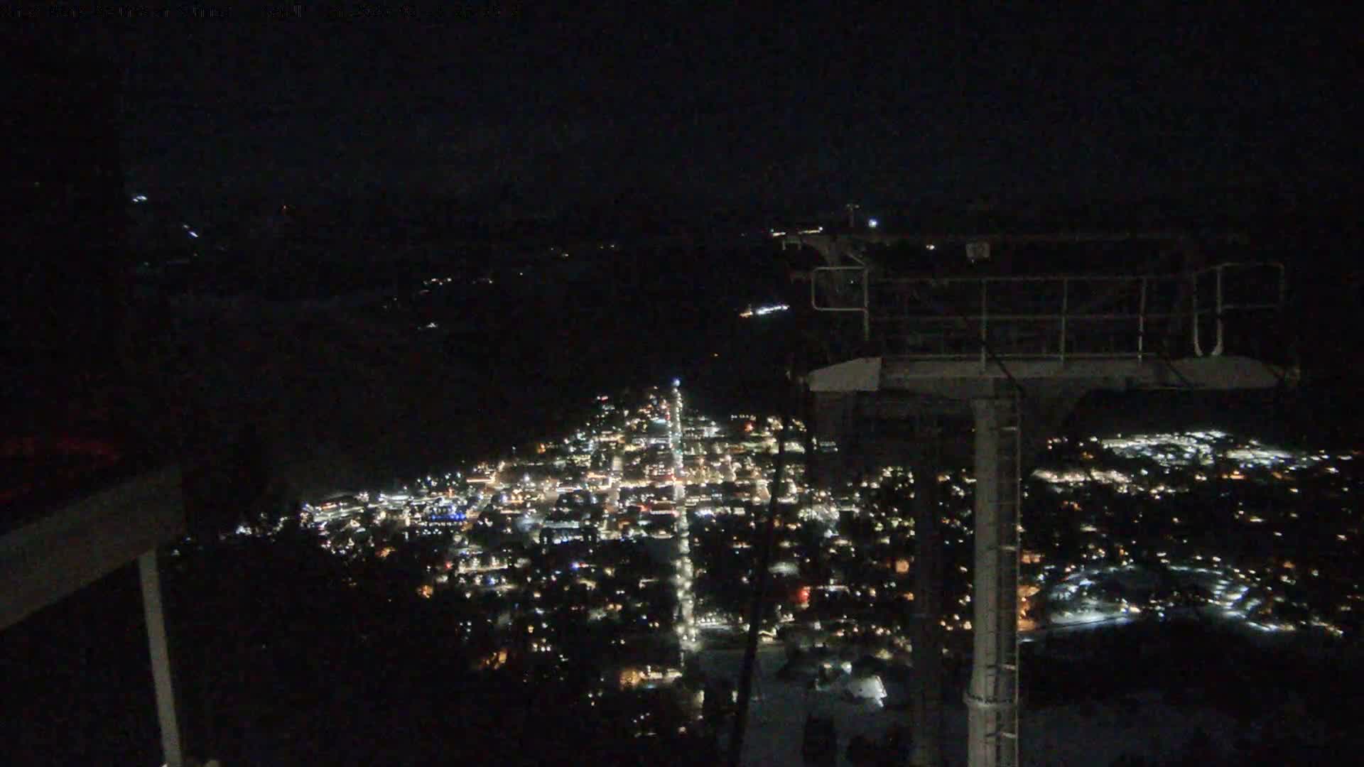 Jackson City Skyline from Snow King  Mountain Live Cam - Jackson, Teton, Wyoming, USA