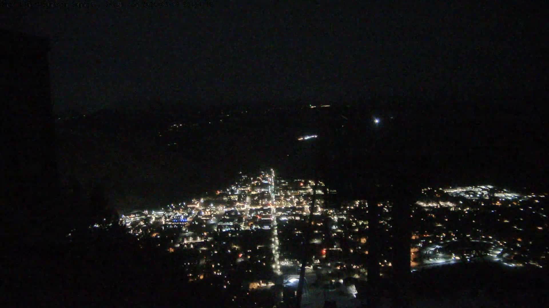 Jackson City Skyline from Snow King  Mountain Live Cam - Jackson, Teton, Wyoming, USA