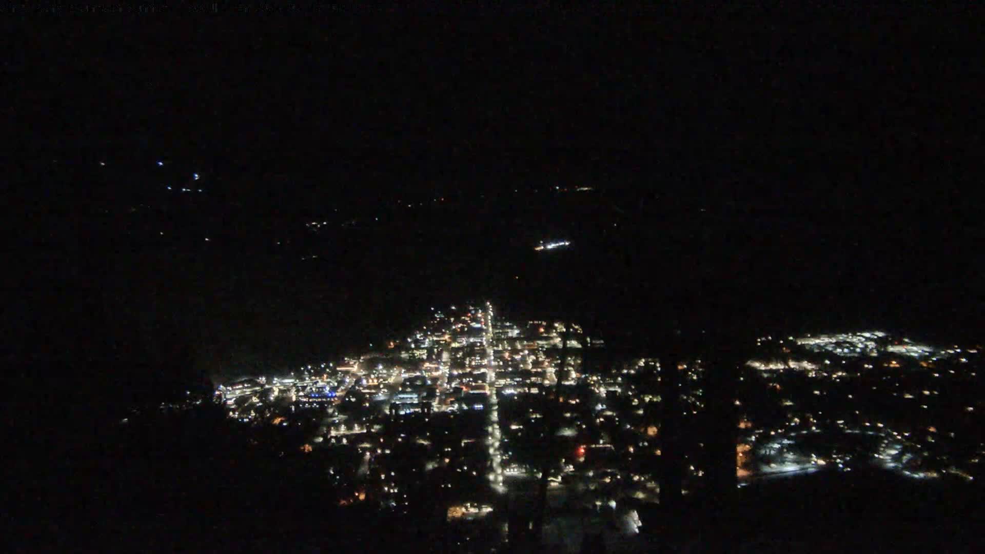 Jackson City Skyline from Snow King  Mountain Live Cam - Jackson, Teton, Wyoming, USA