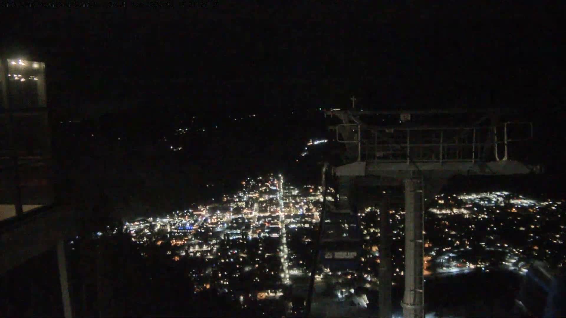 Jackson City Skyline from Snow King  Mountain Live Cam - Jackson, Teton, Wyoming, USA