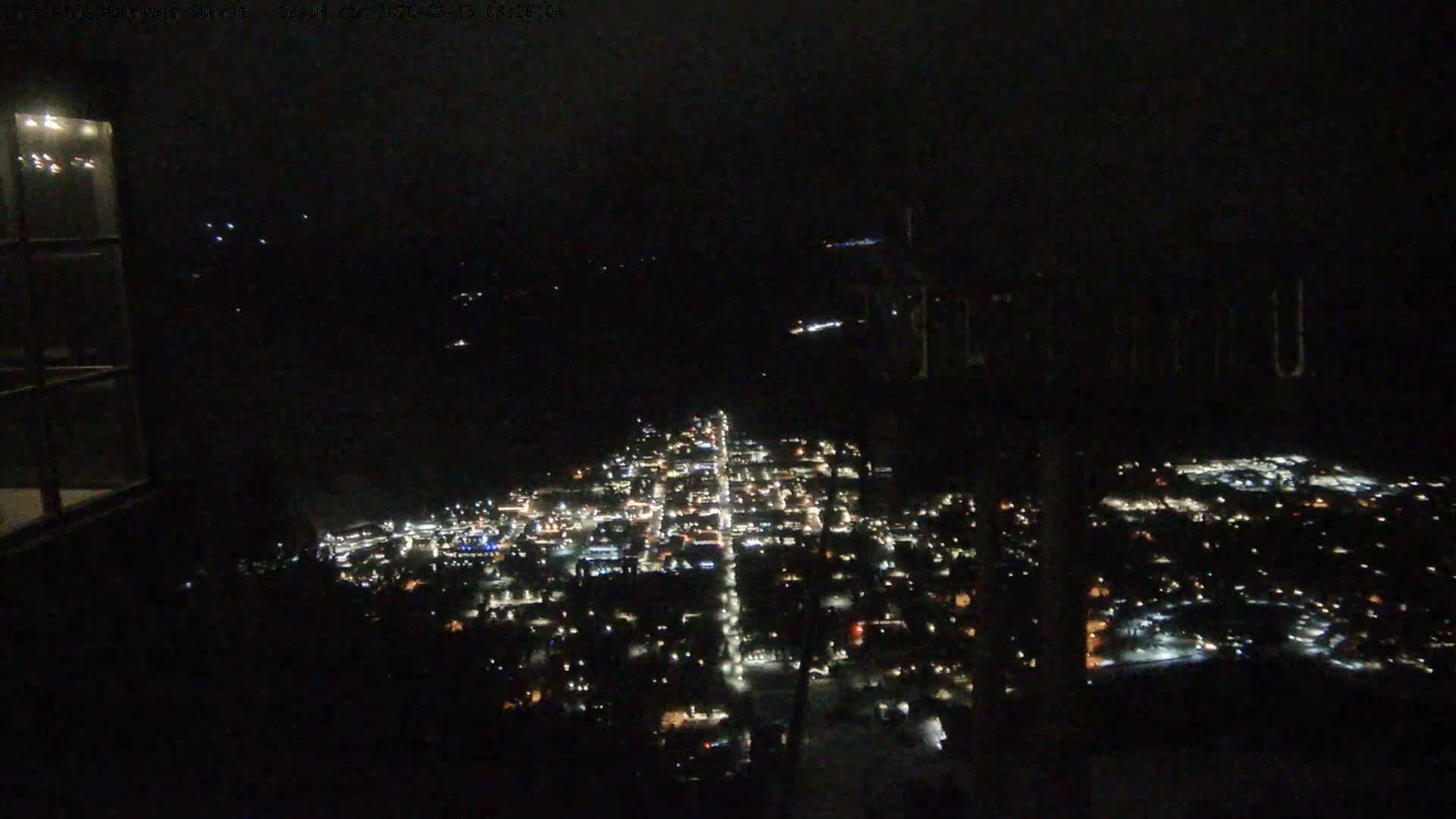 Jackson City Skyline from Snow King  Mountain Live Cam - Jackson, Teton, Wyoming, USA