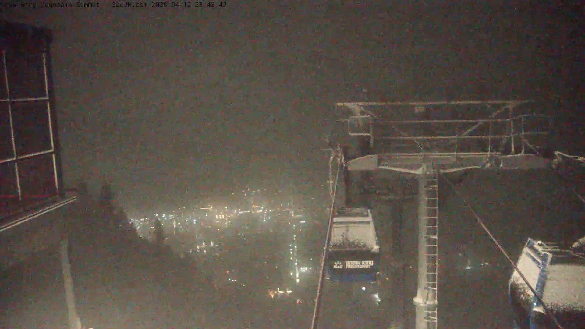 Jackson City Skyline from Snow King  Mountain Live Cam - Jackson, Teton, Wyoming, USA