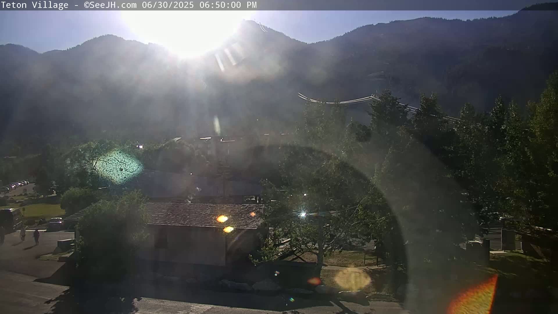 Teton Village & Grand Tetons Ski Slopes Live Cam - Teton Village , Teton, Wyoming, USA