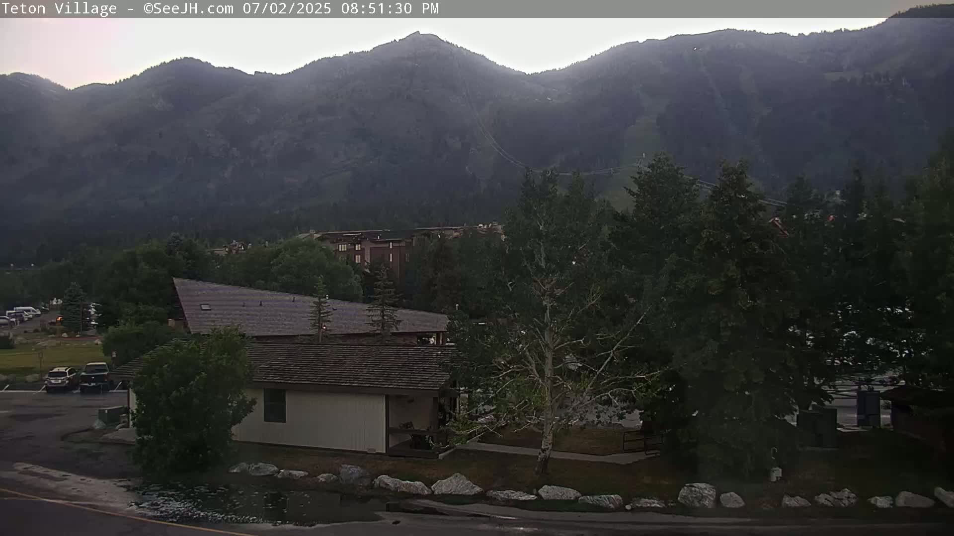 Teton Village & Grand Tetons Ski Slopes Live Cam - Teton Village , Teton, Wyoming, USA