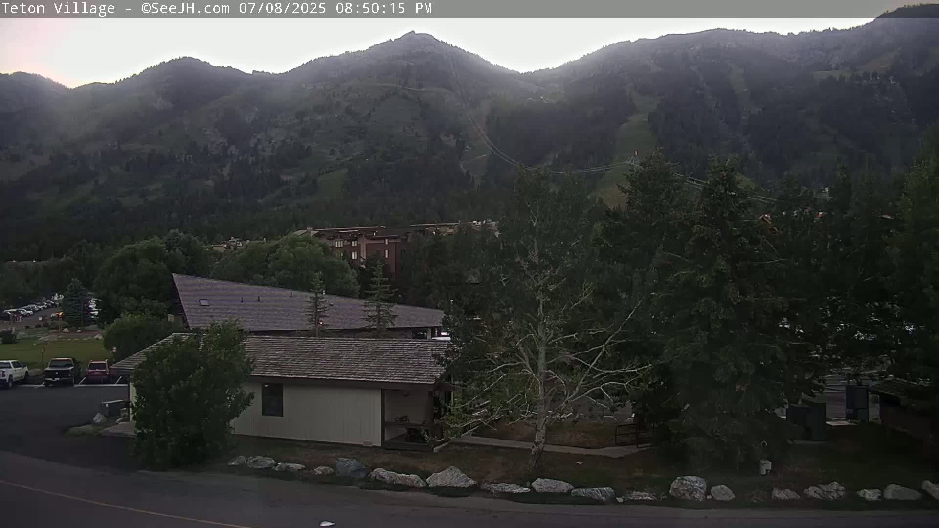 Teton Village & Grand Tetons Ski Slopes Live Cam - Teton Village , Teton, Wyoming, USA