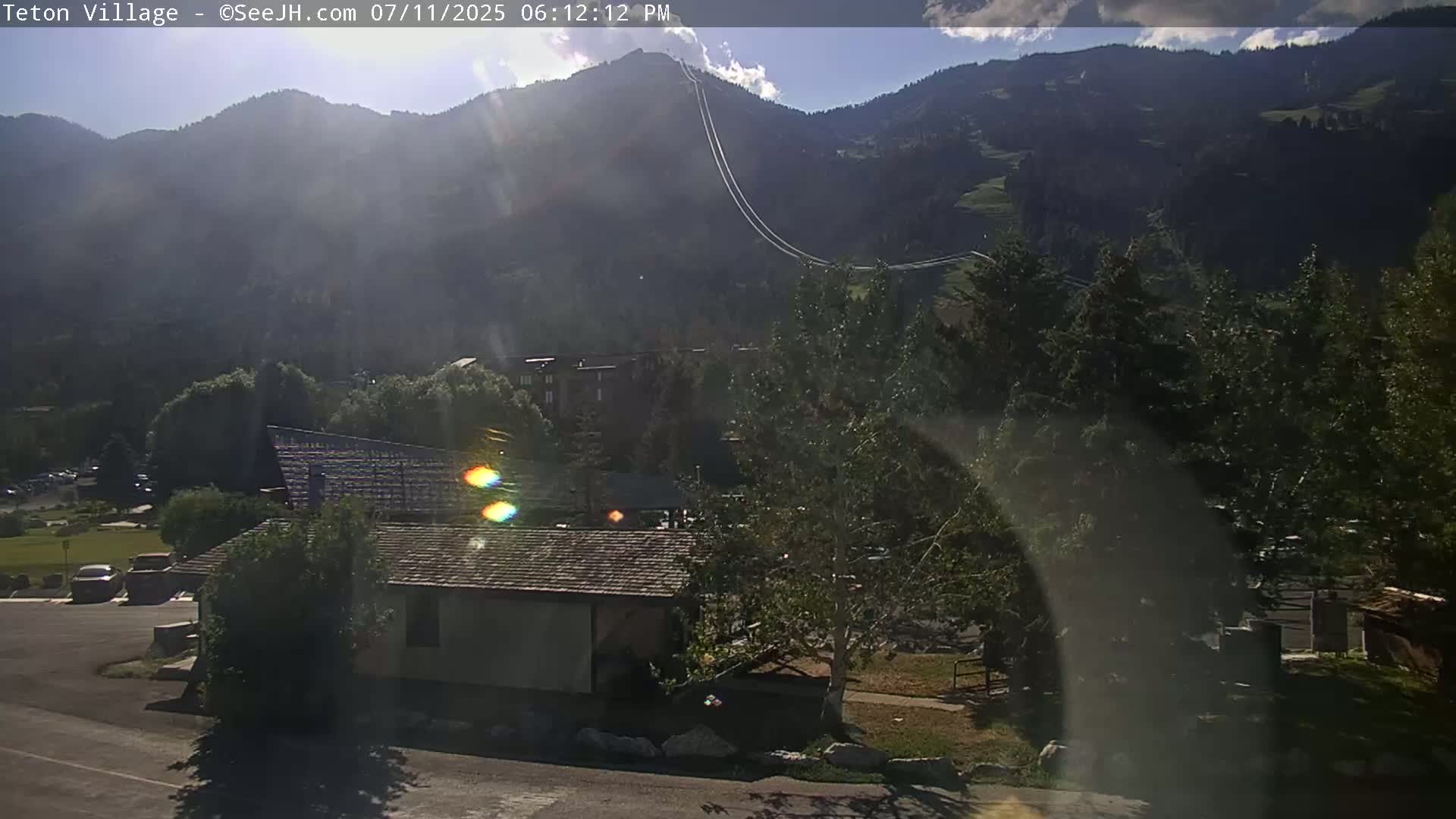 Teton Village & Grand Tetons Ski Slopes Live Cam - Teton Village , Teton, Wyoming, USA