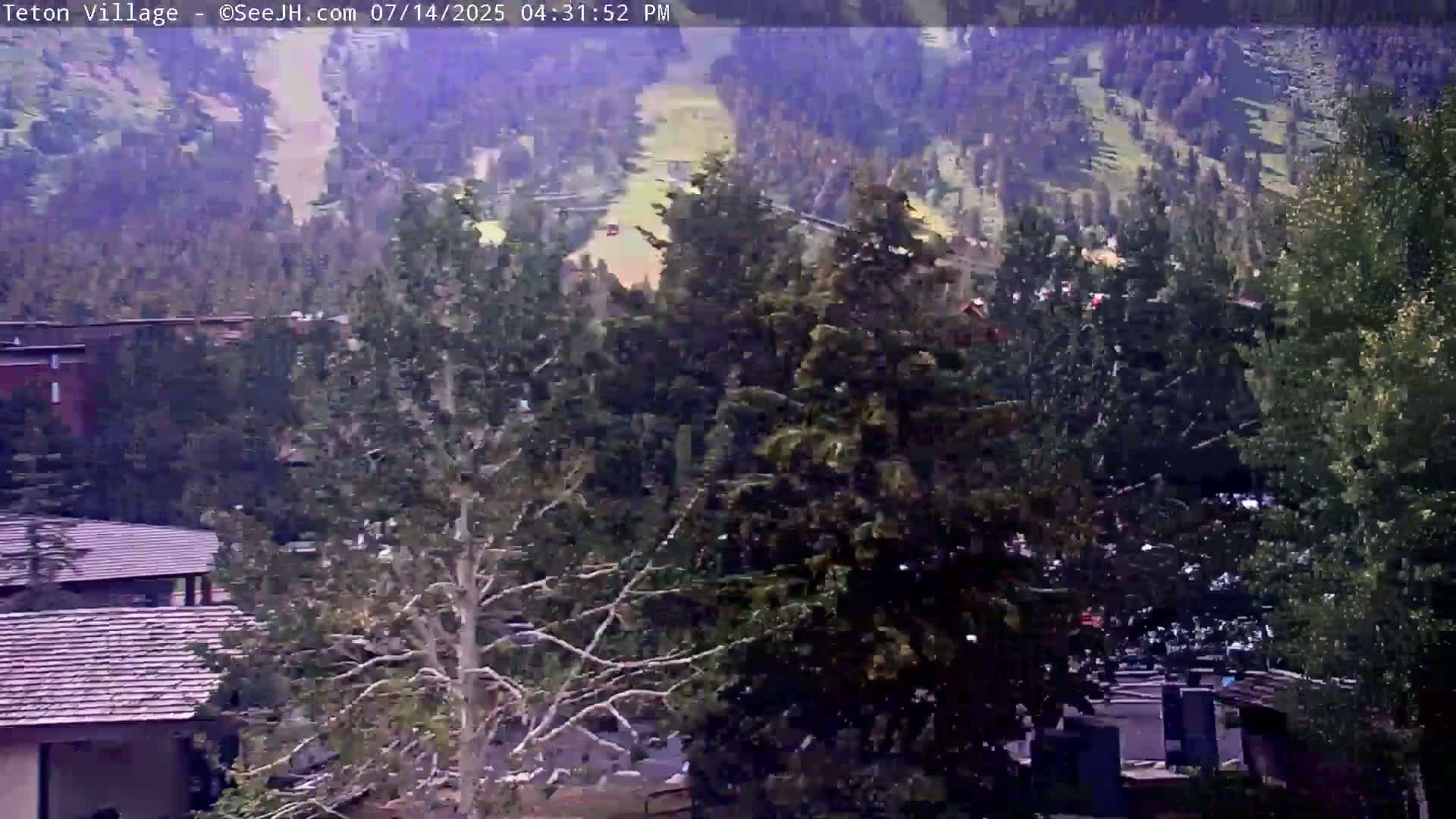 Teton Village & Grand Tetons Ski Slopes Live Cam - Teton Village , Teton, Wyoming, USA