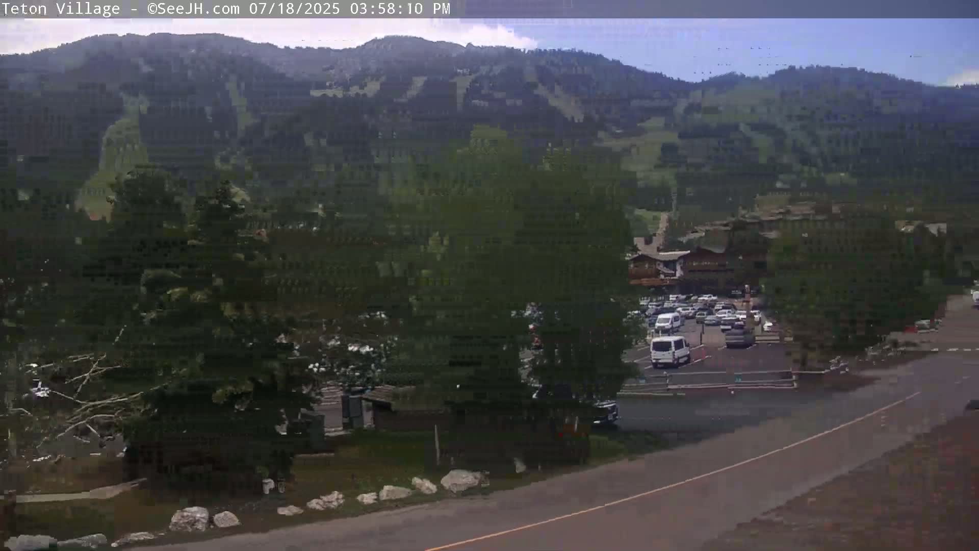 Teton Village & Grand Tetons Ski Slopes Live Cam - Teton Village , Teton, Wyoming, USA