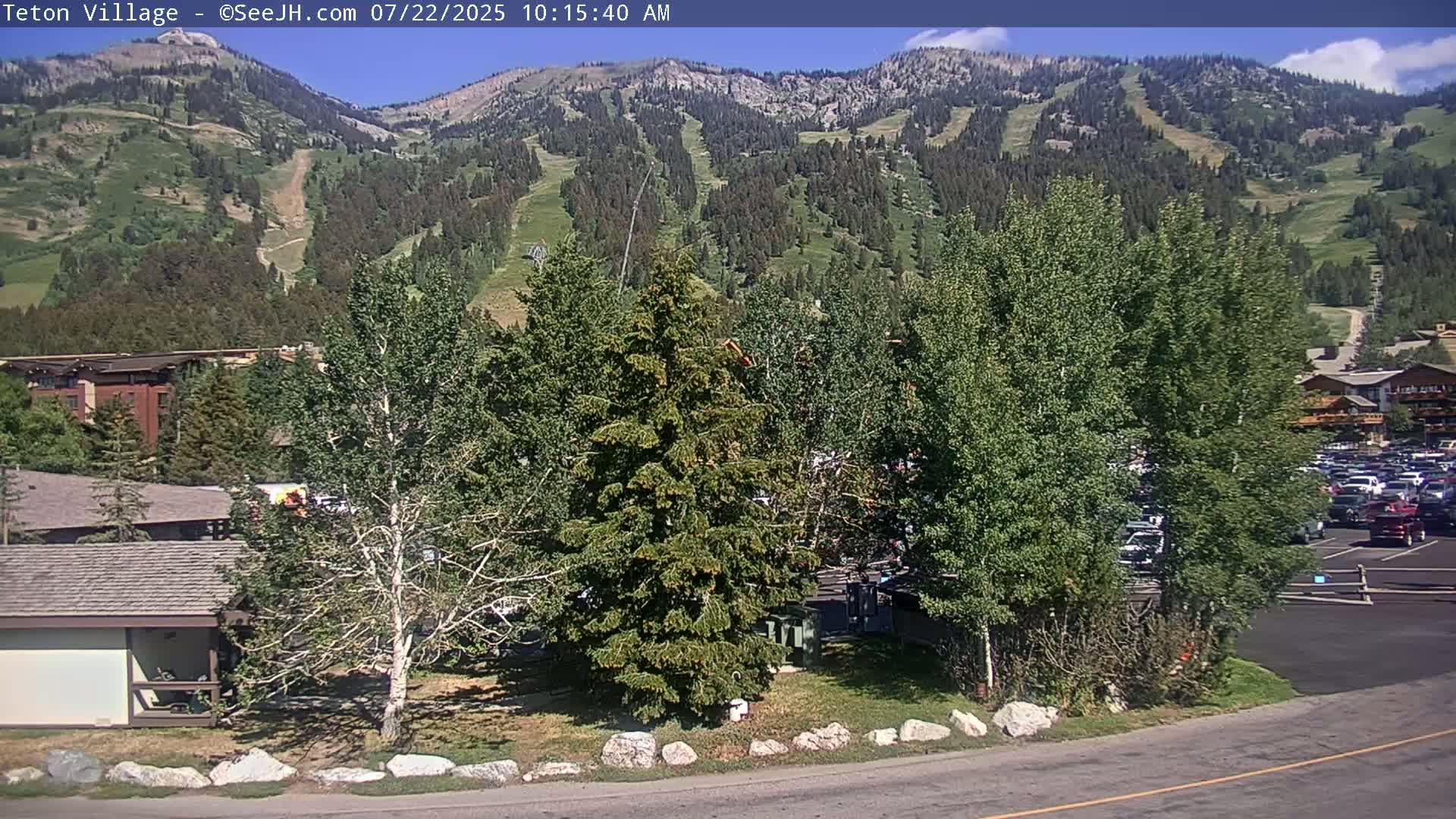 Teton Village & Grand Tetons Ski Slopes Live Cam - Teton Village , Teton, Wyoming, USA