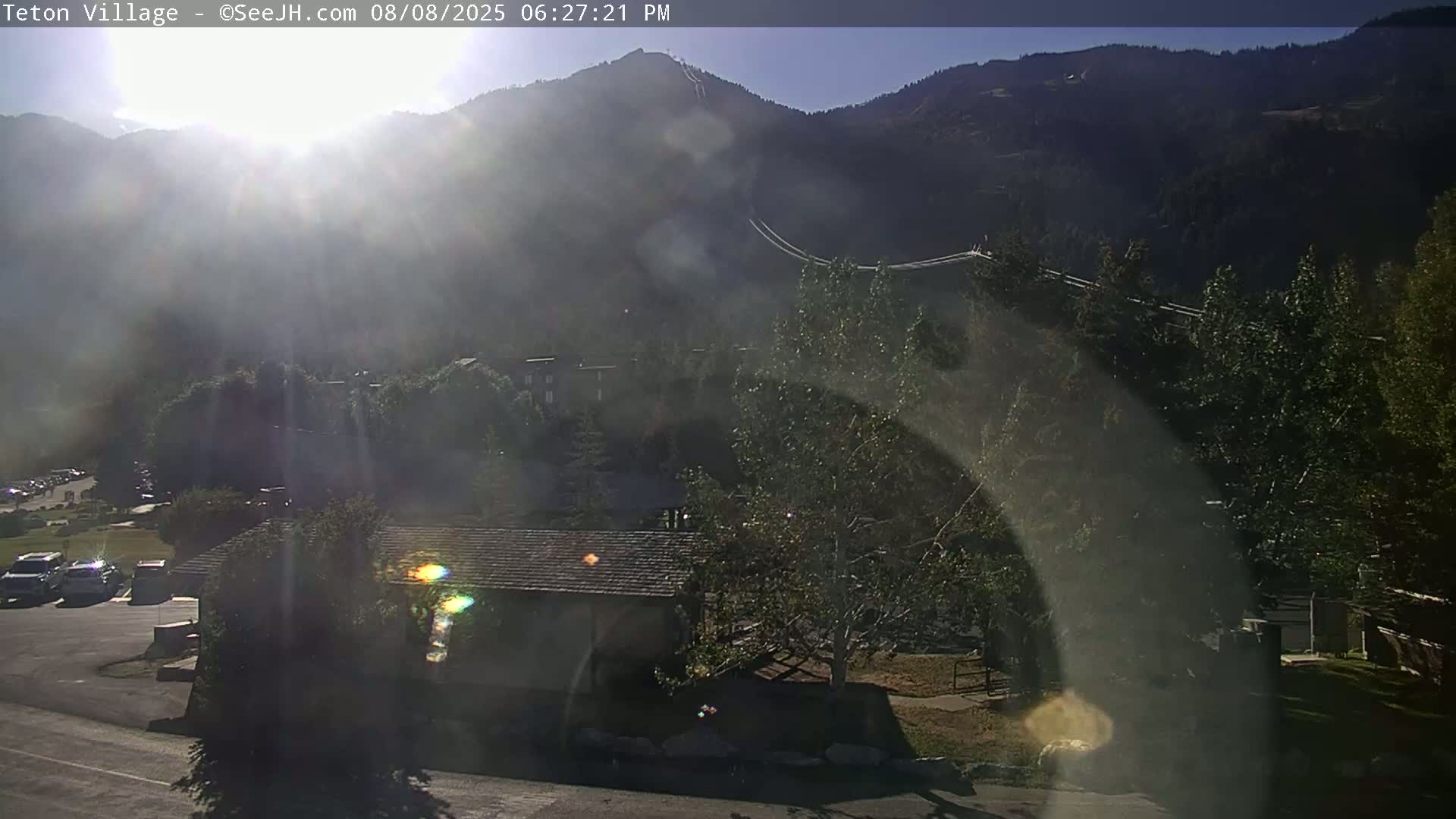 Teton Village & Grand Tetons Ski Slopes Live Cam - Teton Village , Teton, Wyoming, USA