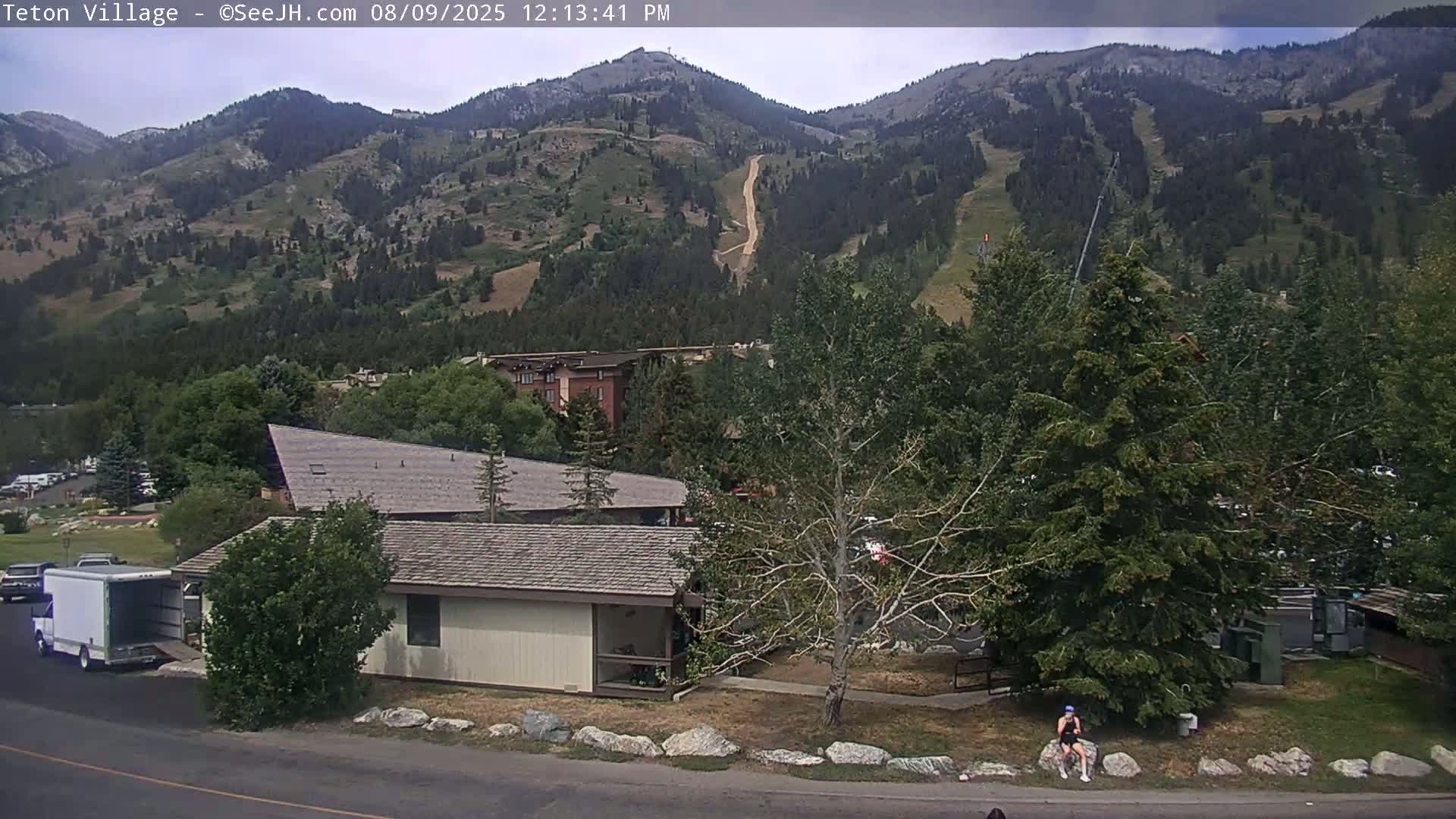 Teton Village & Grand Tetons Ski Slopes Live Cam - Teton Village , Teton, Wyoming, USA